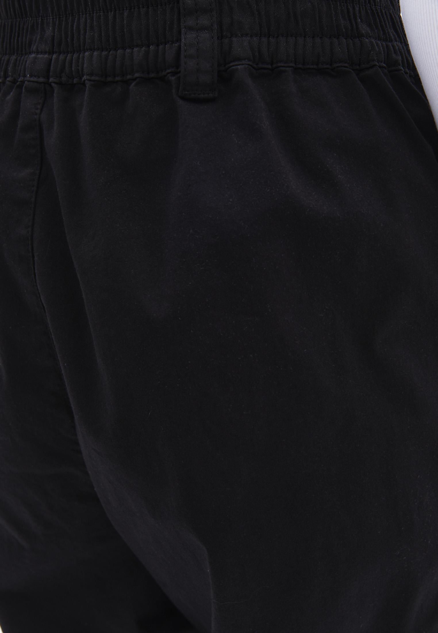 Jogger Hem High Waist Pants - BLACK