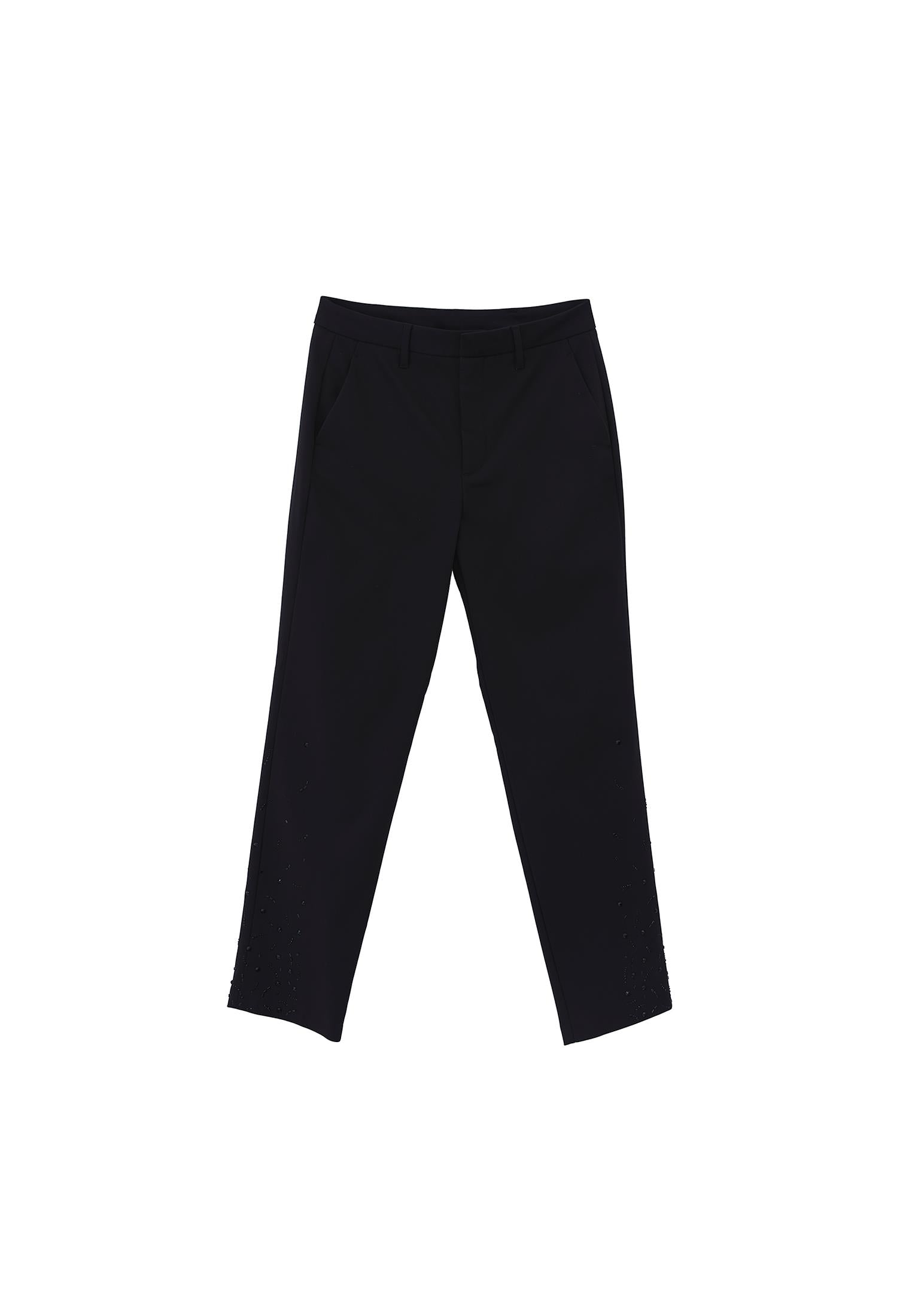 Carrot Leg Pants - BLACK