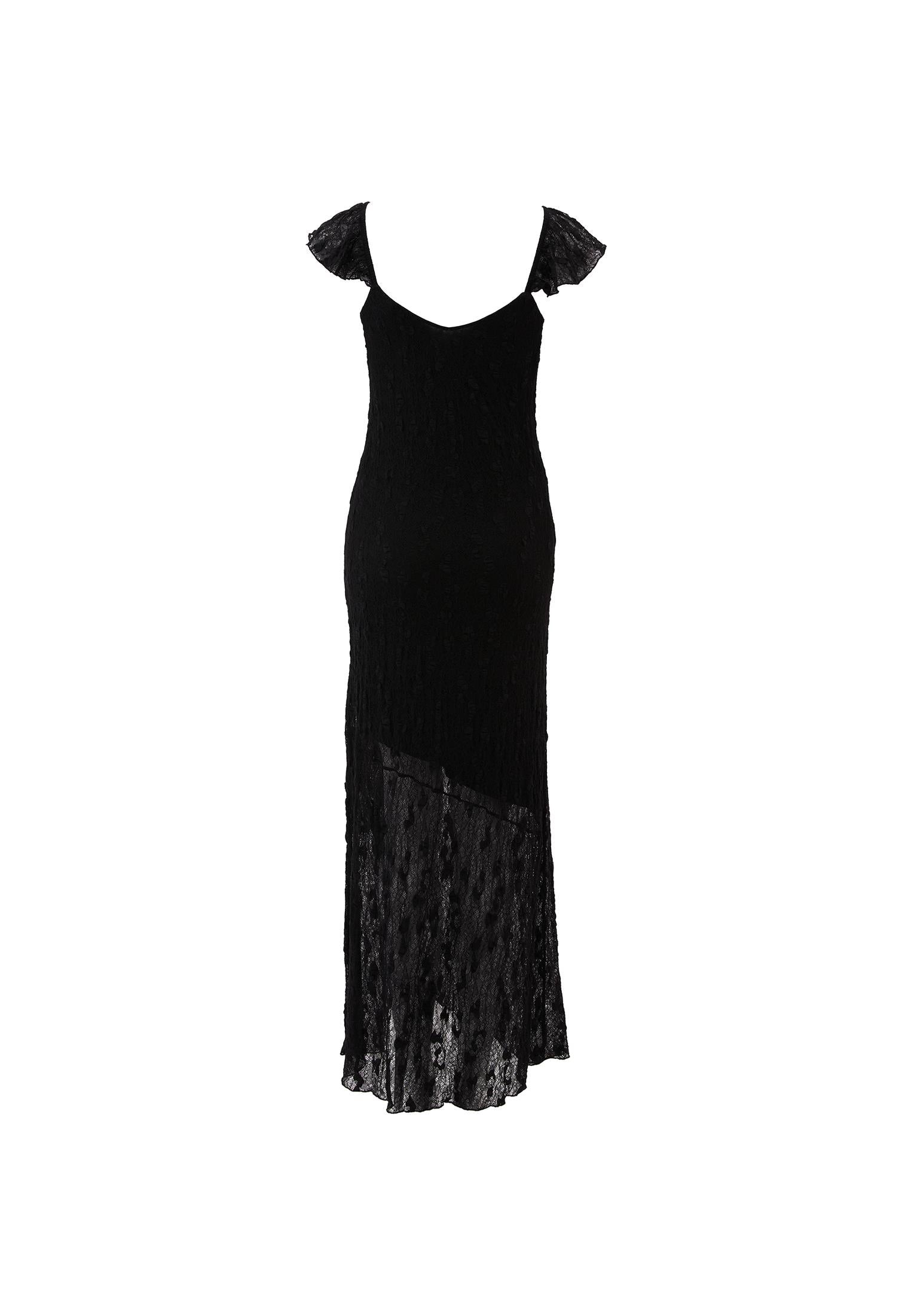 V Neck Long Maxi Dress - BLACK