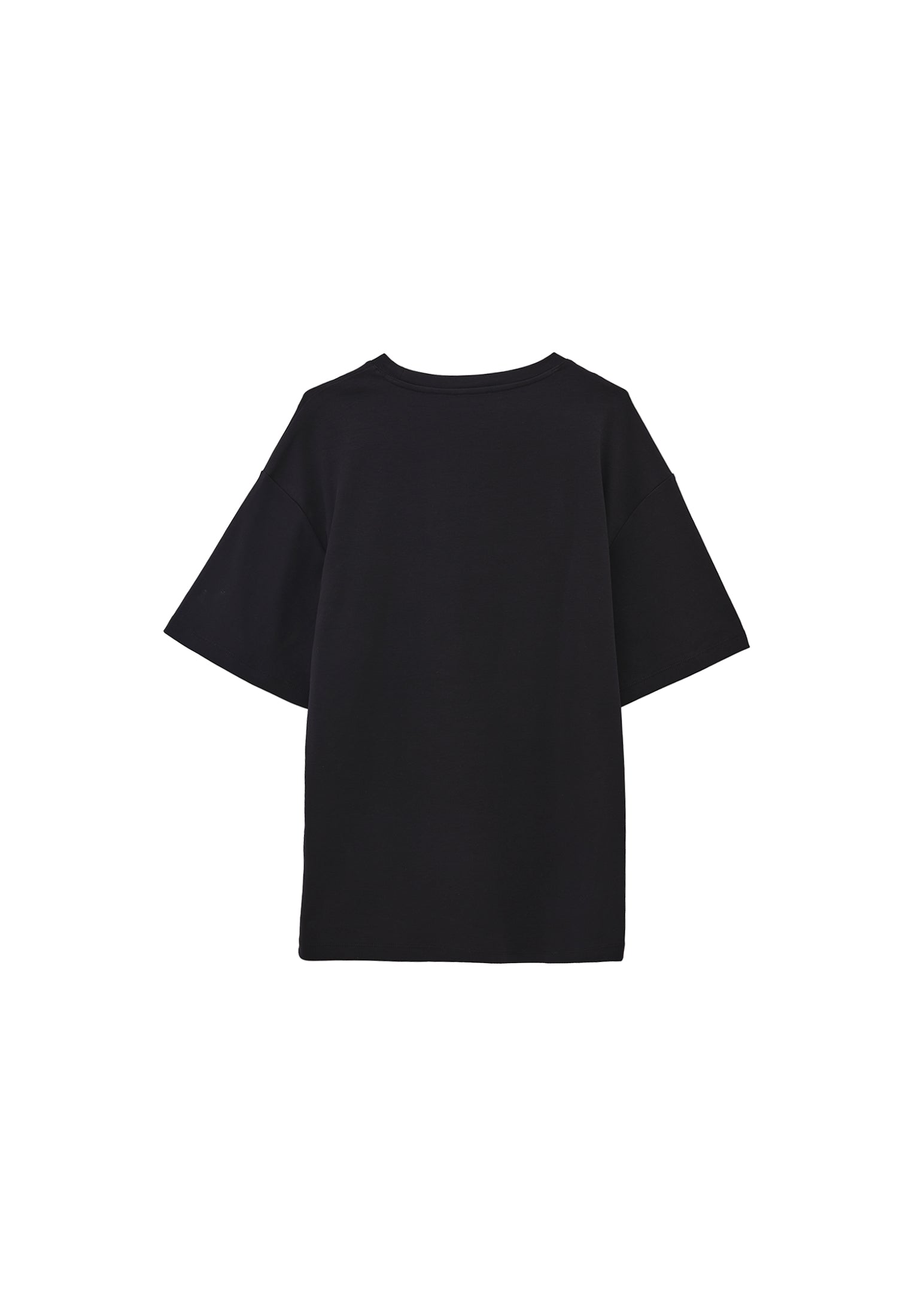 Oversize Cotton T-Shirt - BLACK