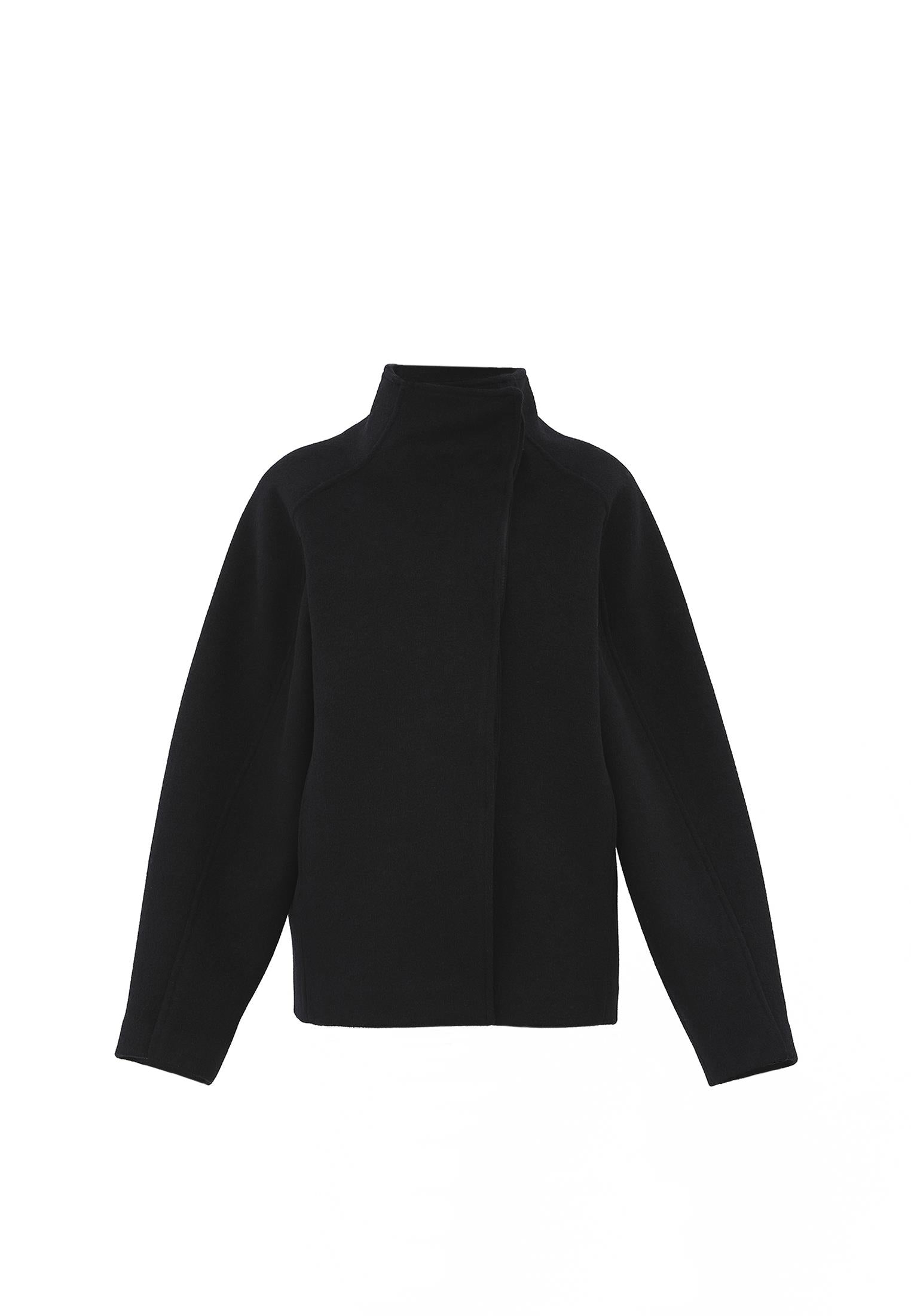 Oversize Standard Women's Coat - BLACK