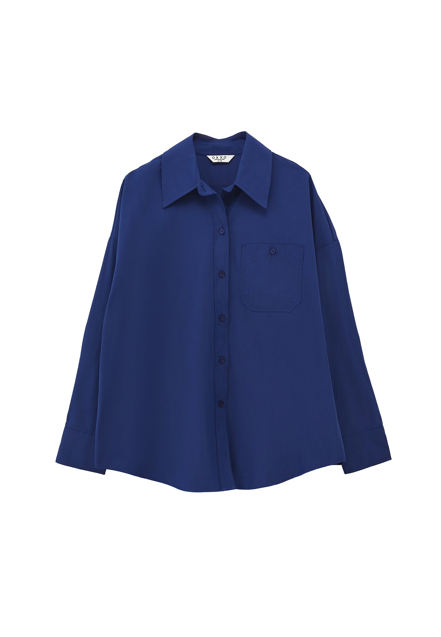 Poplin Long Shirt - BLUE DEPTHS
