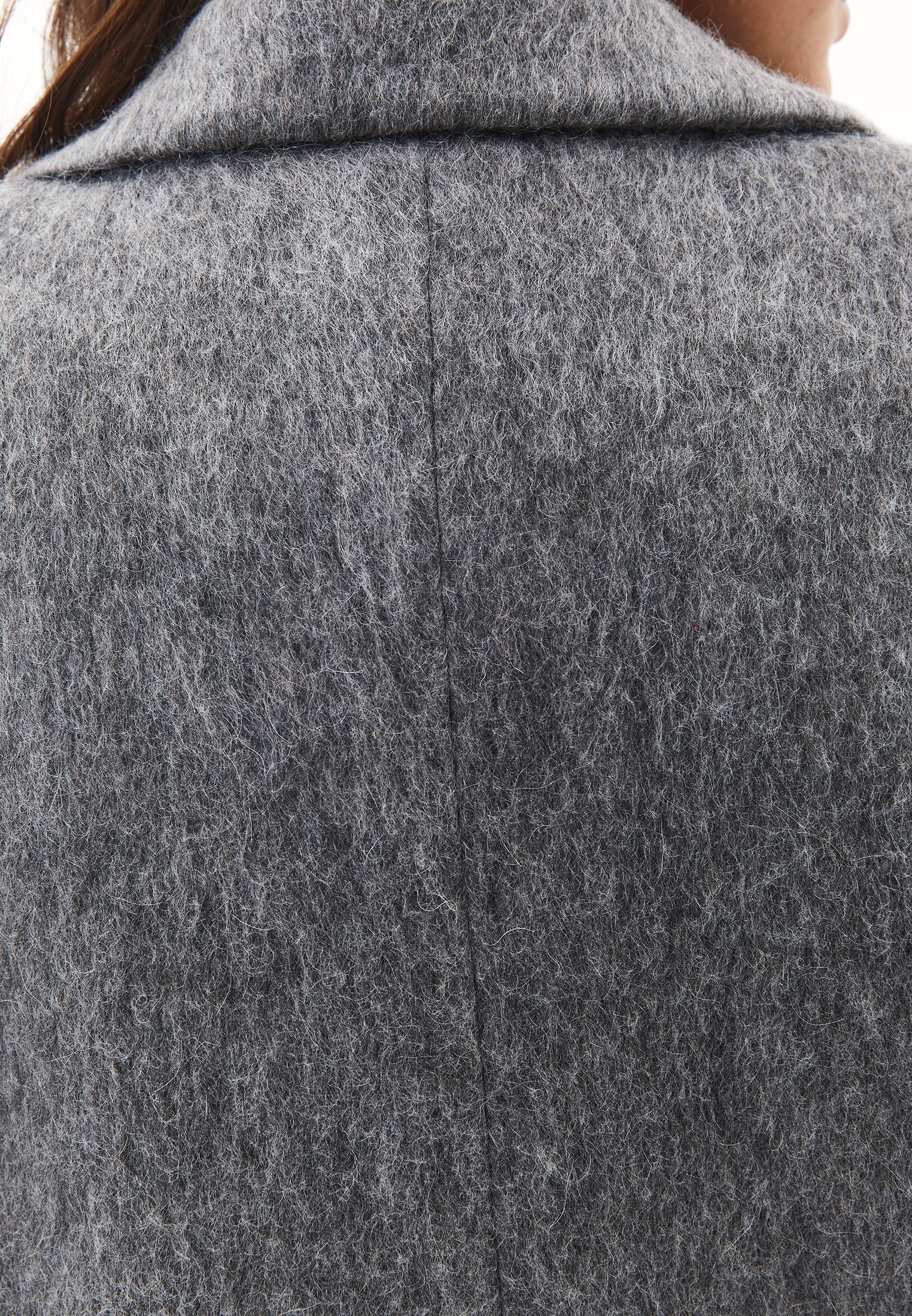 Mohair Long Sleeve Jacket - BRUSHED NICKEL