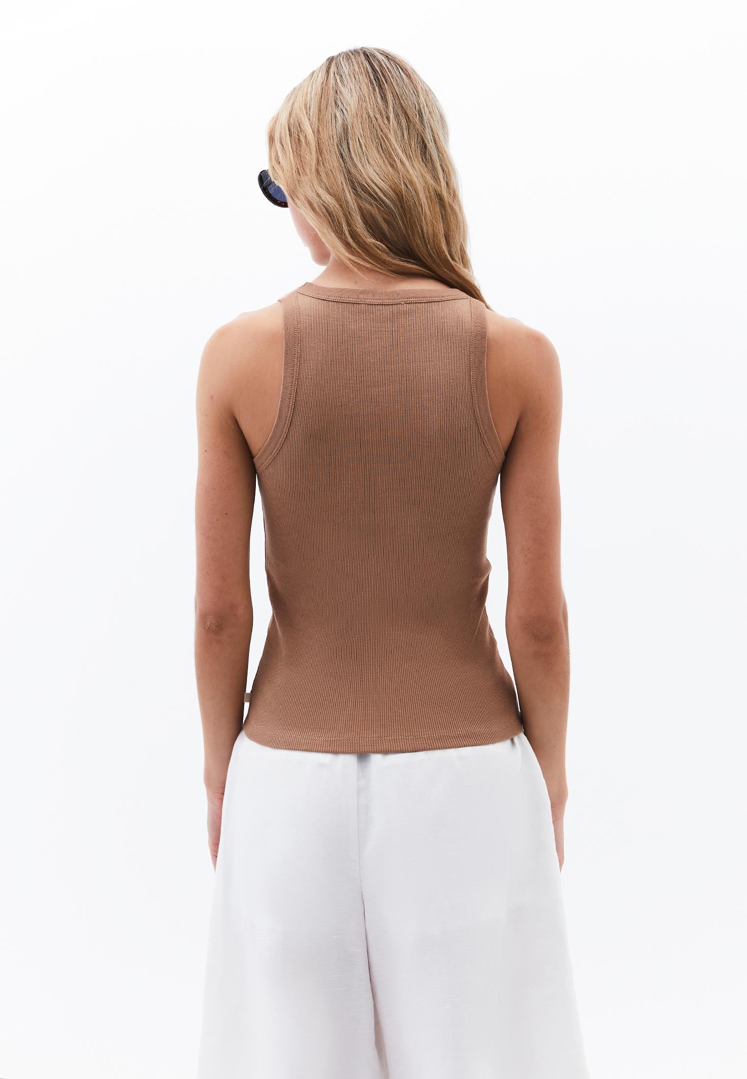 Crew Neck Tank Top - BURRO