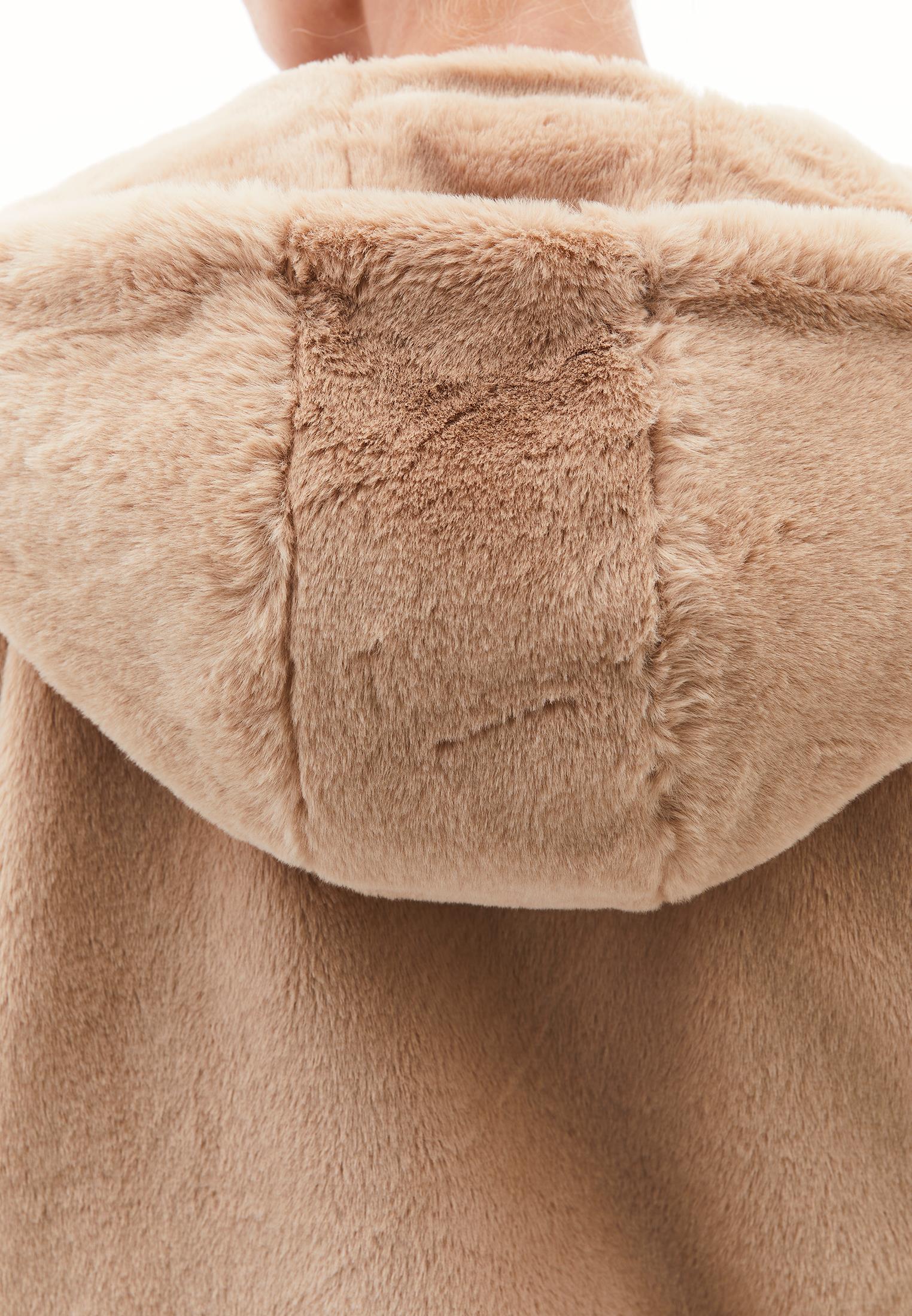Hooded Fur Jacket - BURRO