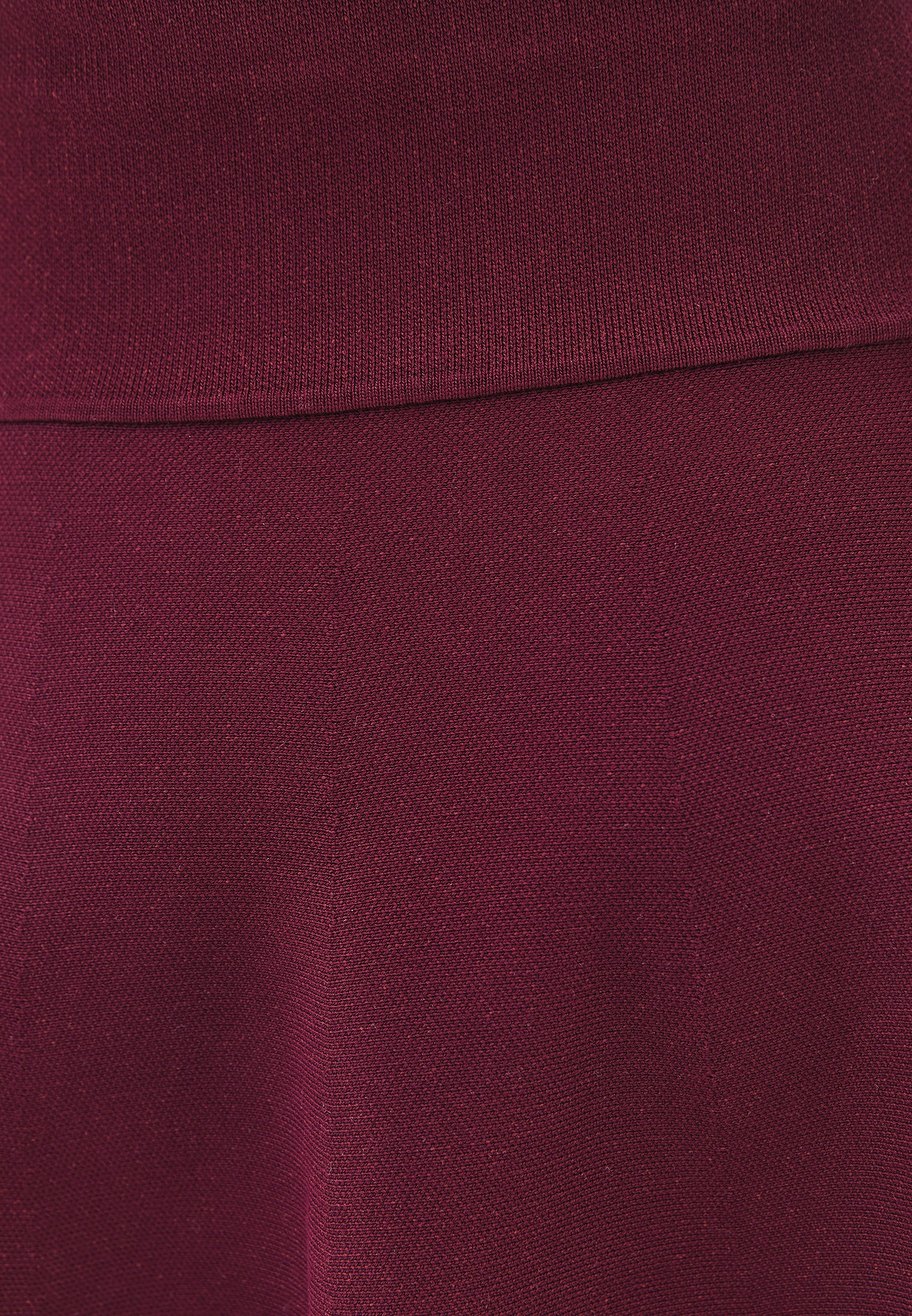 A-Line Short Knit Skirt - CABERNET