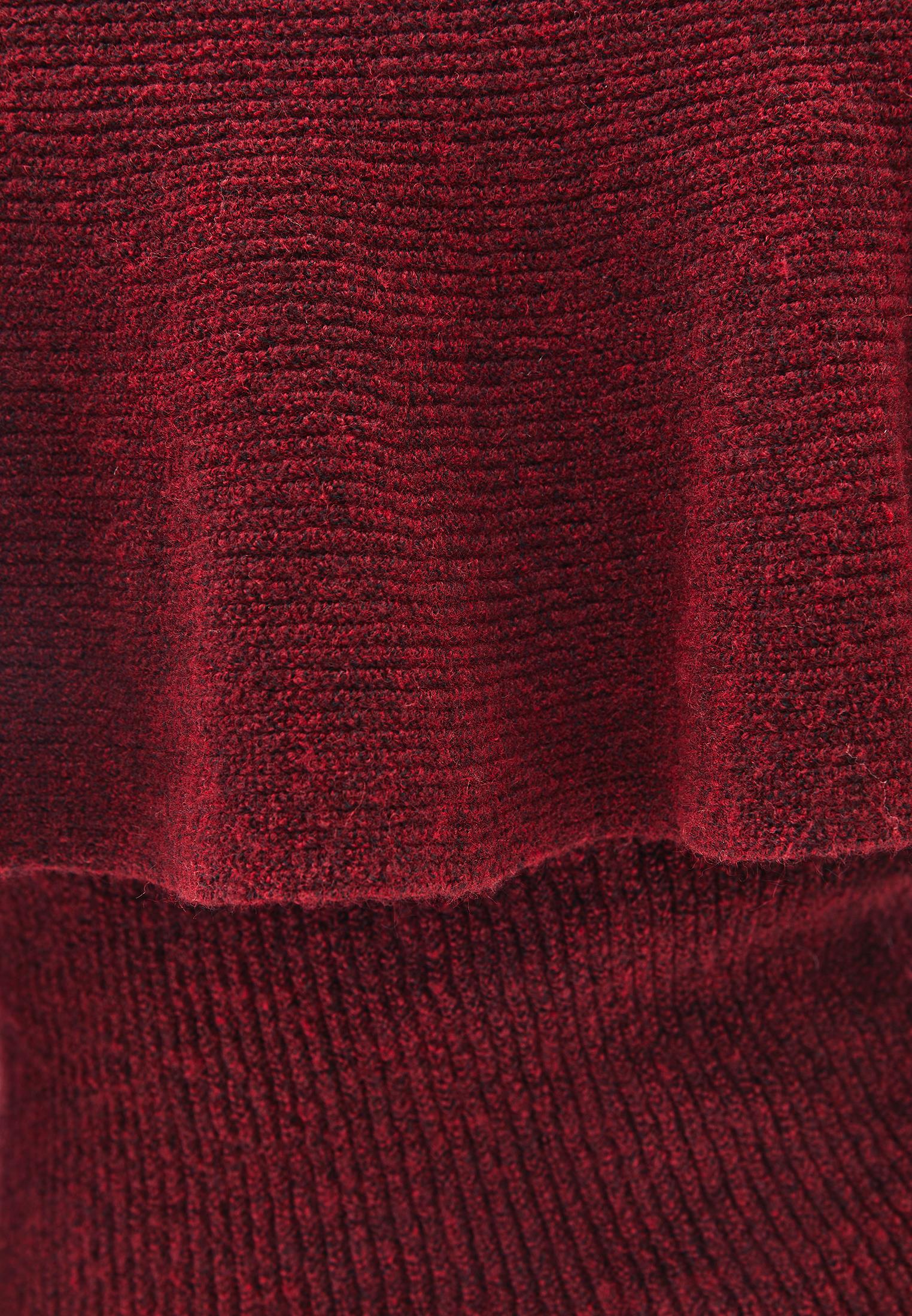 Dropped Shoulder Knit Sweater - CABERNET