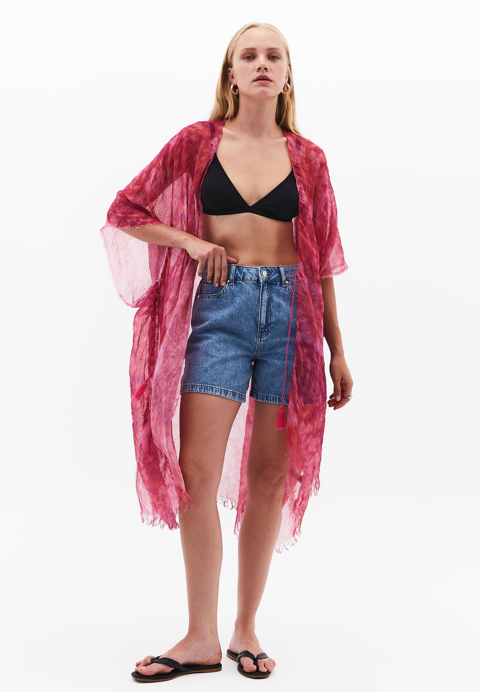Modern Scarf Shawl - CACTUS FLOWER