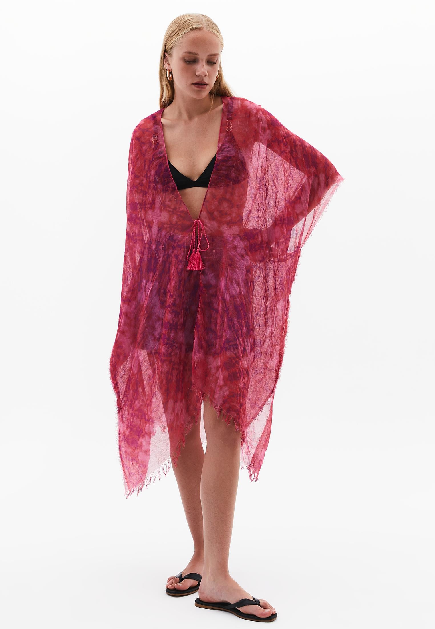 Modern Scarf Shawl - CACTUS FLOWER