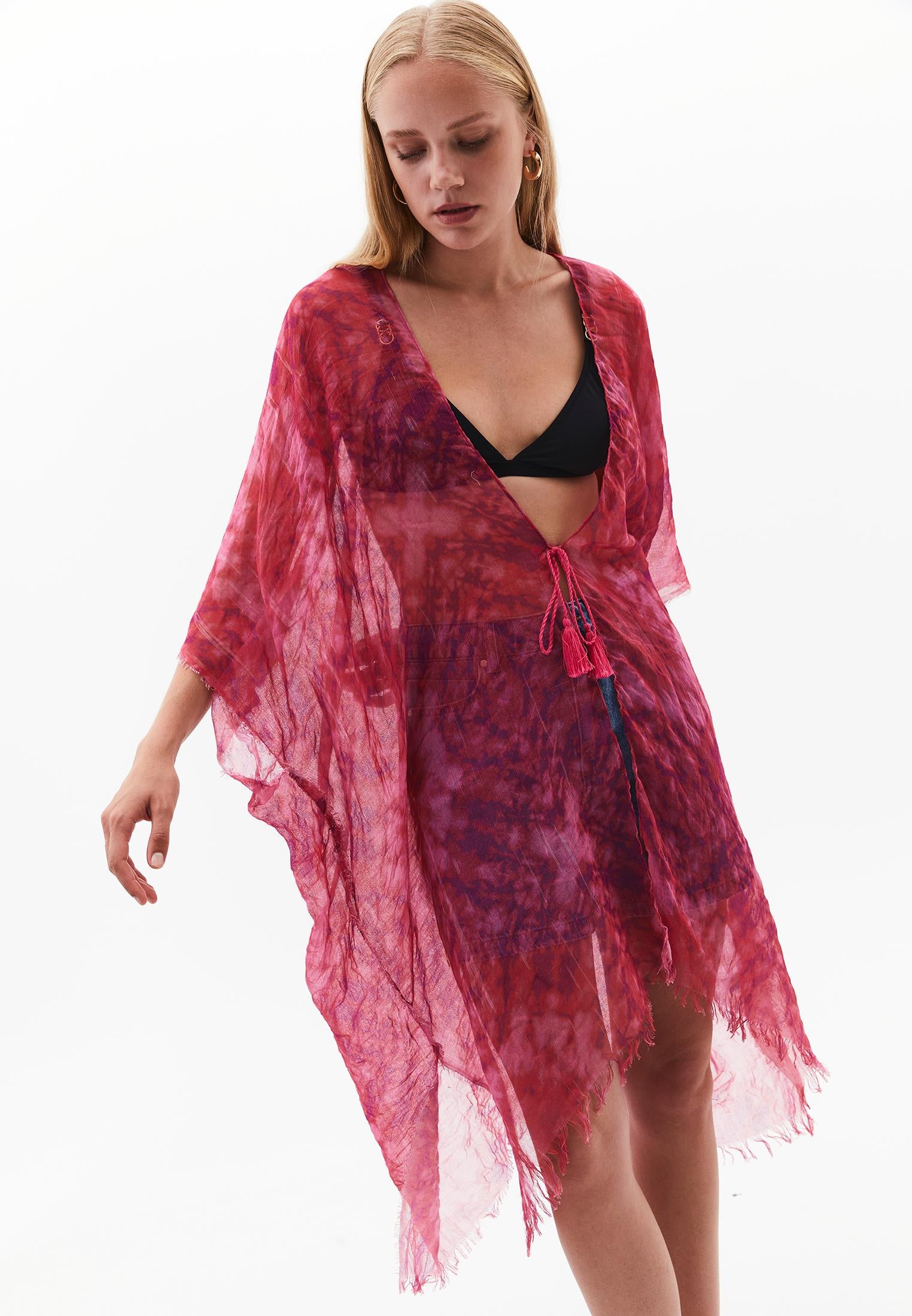 Modern Scarf Shawl - CACTUS FLOWER