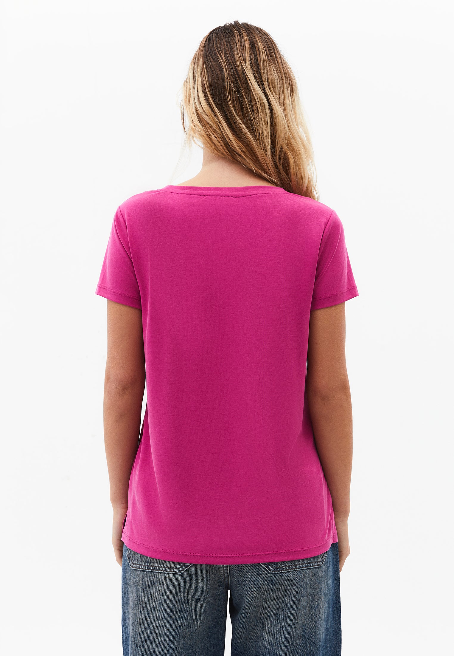 V Neck T-Shirt - CACTUS FLOWER
