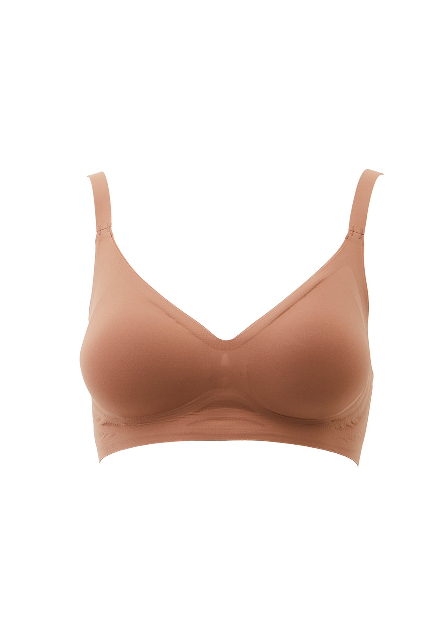 V Neck Sleeveless Bodycon Bustier - CAFE AU LAIT