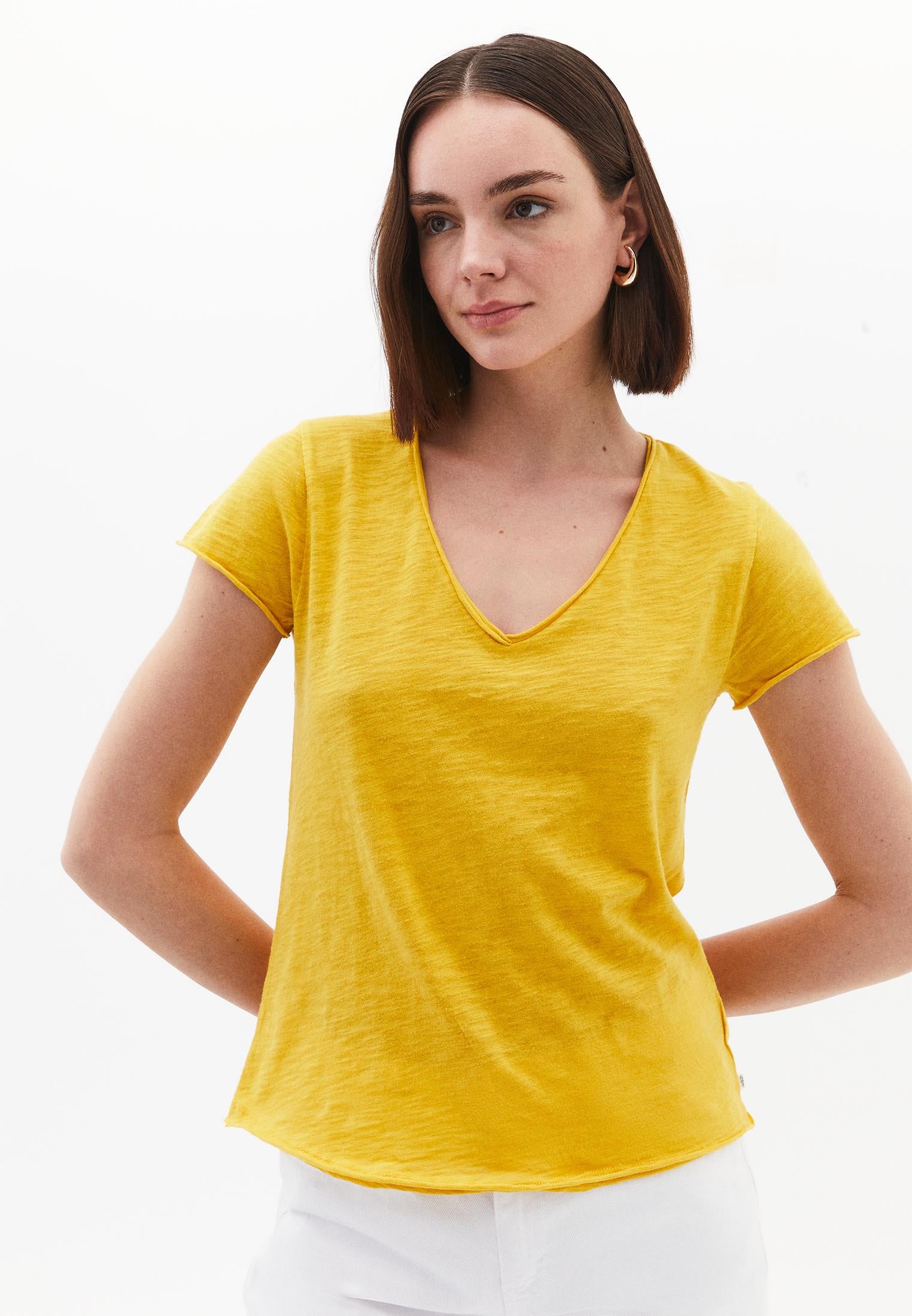 V Neck T-Shirt - CALENDULA