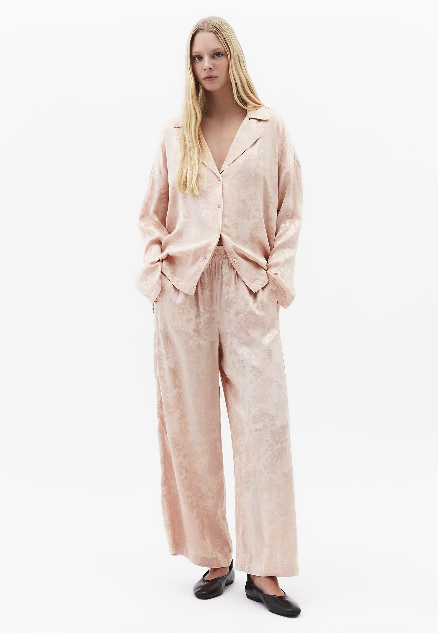 Ultra High Waist Wide Leg Elastic Waist Pants - CAMEO ROSE