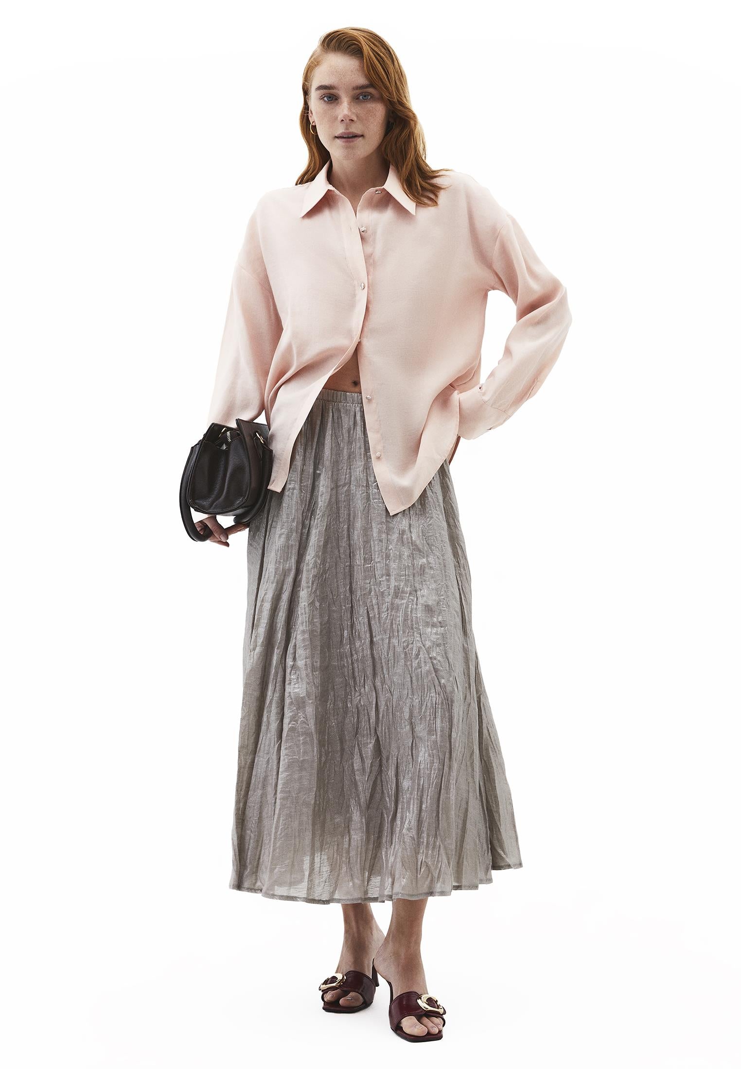 Tunic Cut Shirt With Button Details - CAMEO ROSE