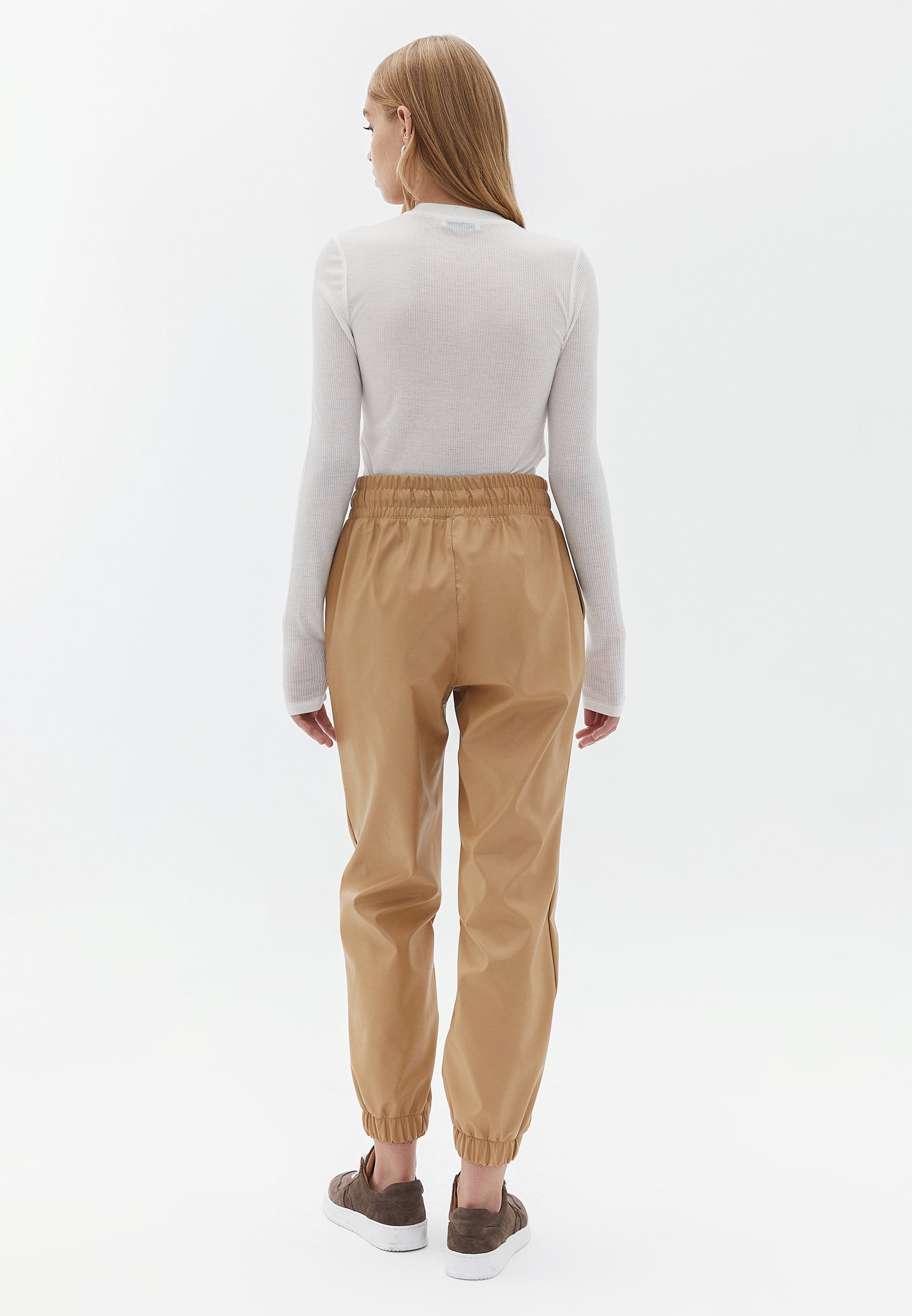 High Waist Cut Jogger Pants - CARTOUCHE