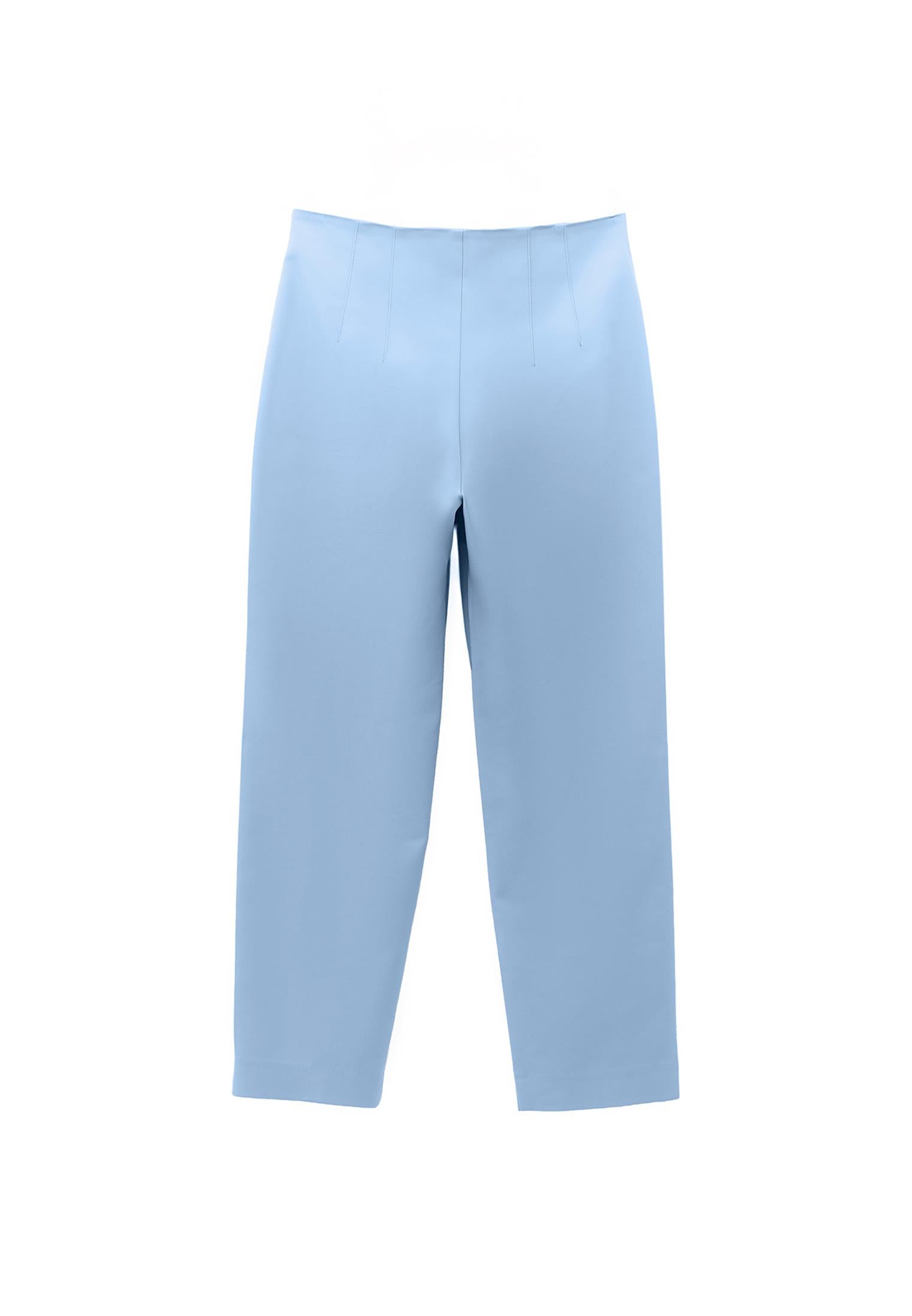 Ultra High Waist Carrot Pants - CHAMBRAY BLUE