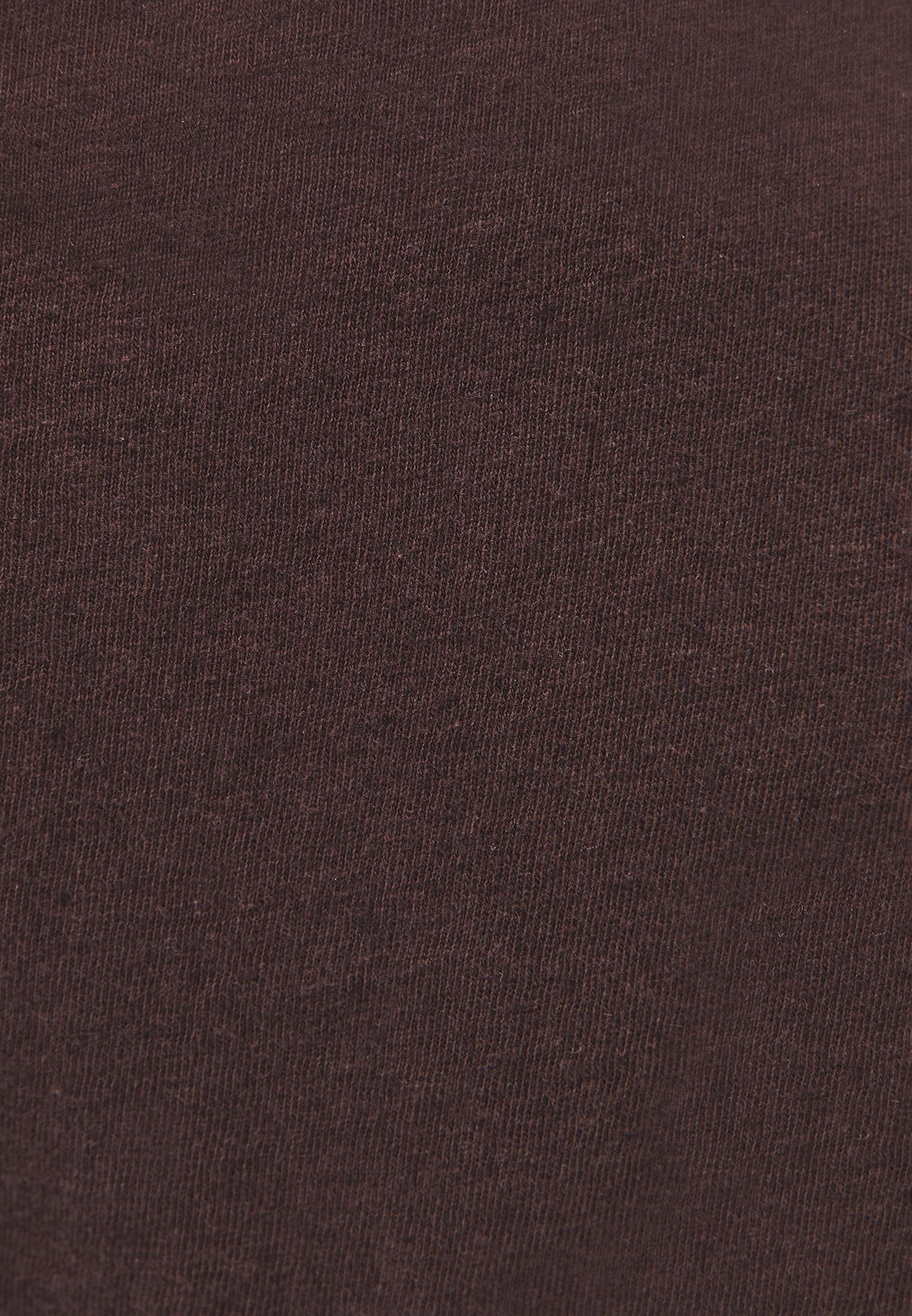 Loose Fit V Neck T-Shirt - CHICORY COFFEE