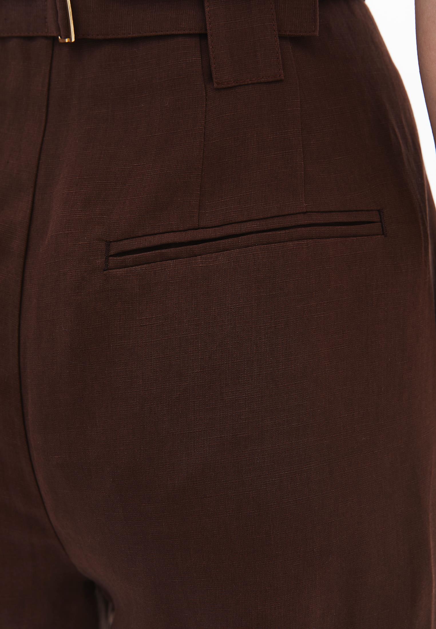 Autumn Buttoned Tencel Pants - CHICORY COFFEE