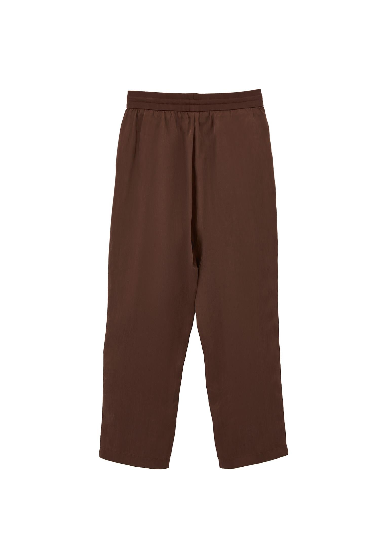 Tencel Tie Waist Pants - CHICORY COFFEE