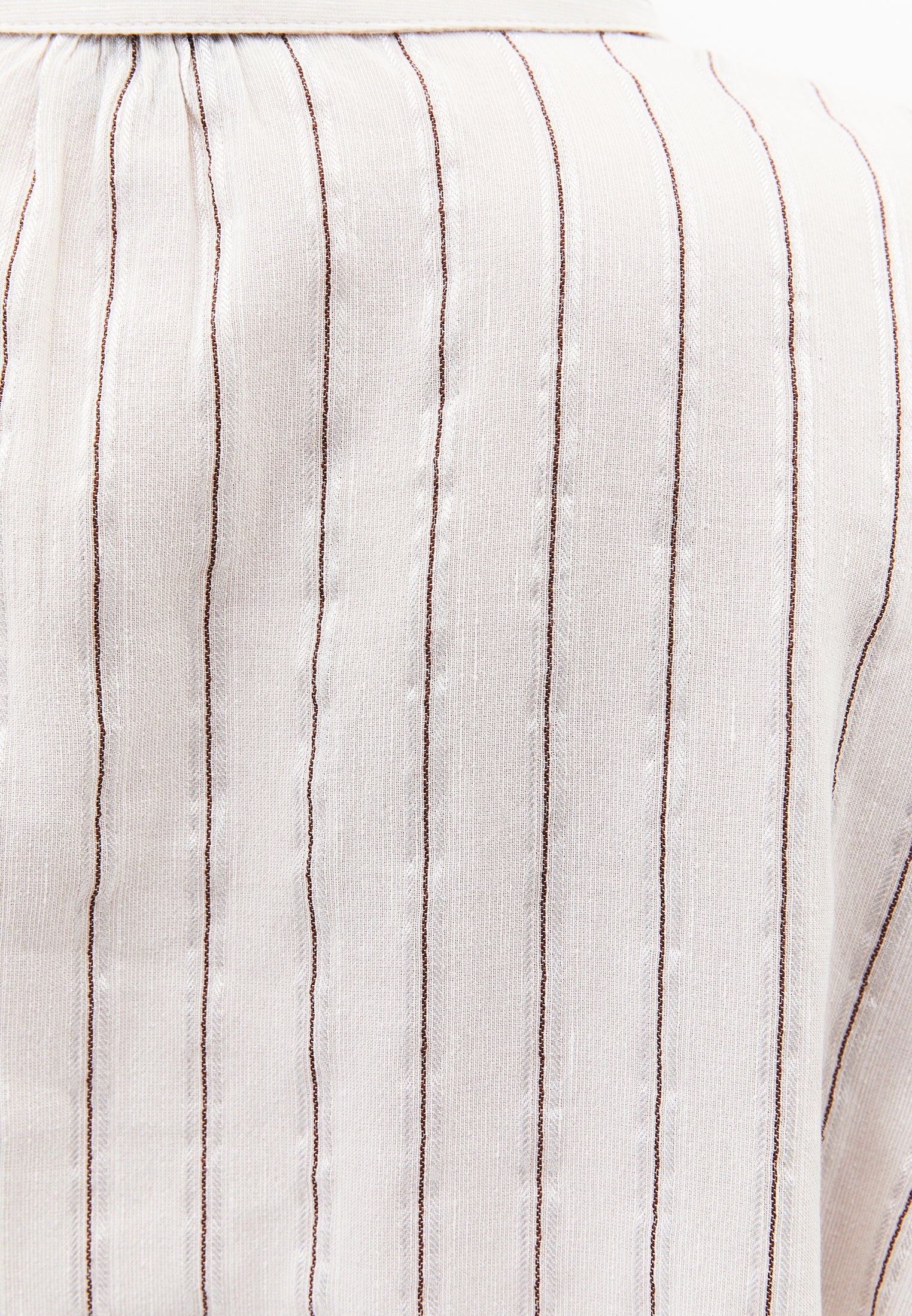 Striped Button Detailed Oversize Shirt - CHICORY STRIPE