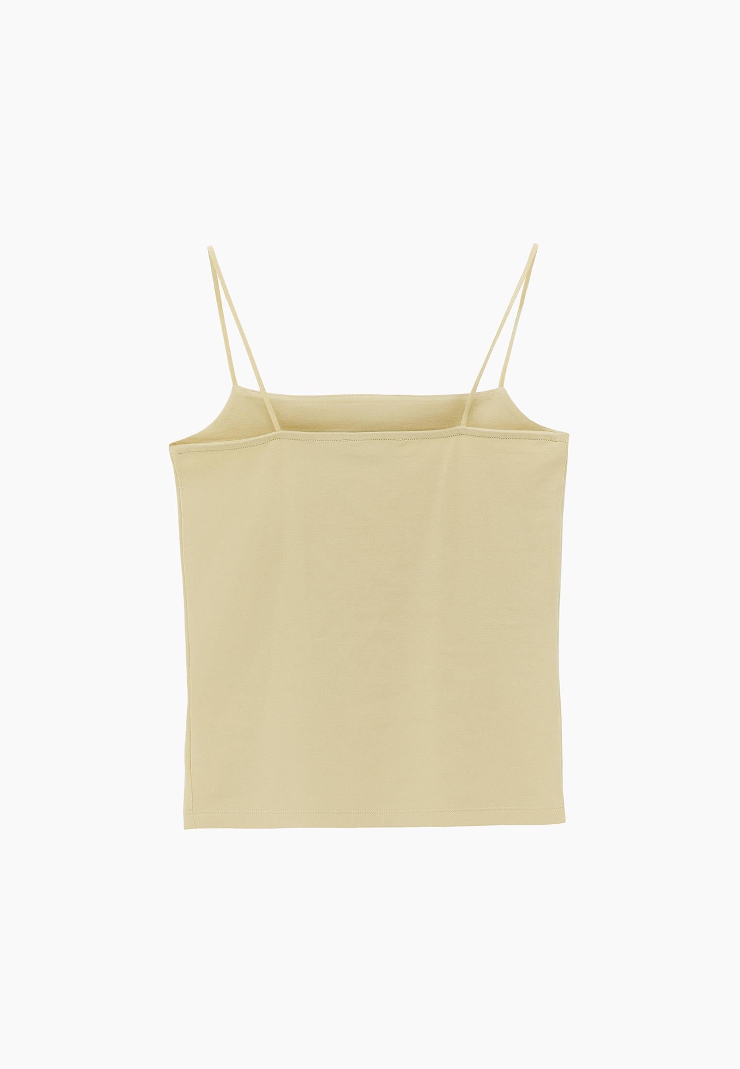 Wide Neck Tank Top - CHINO GREEN