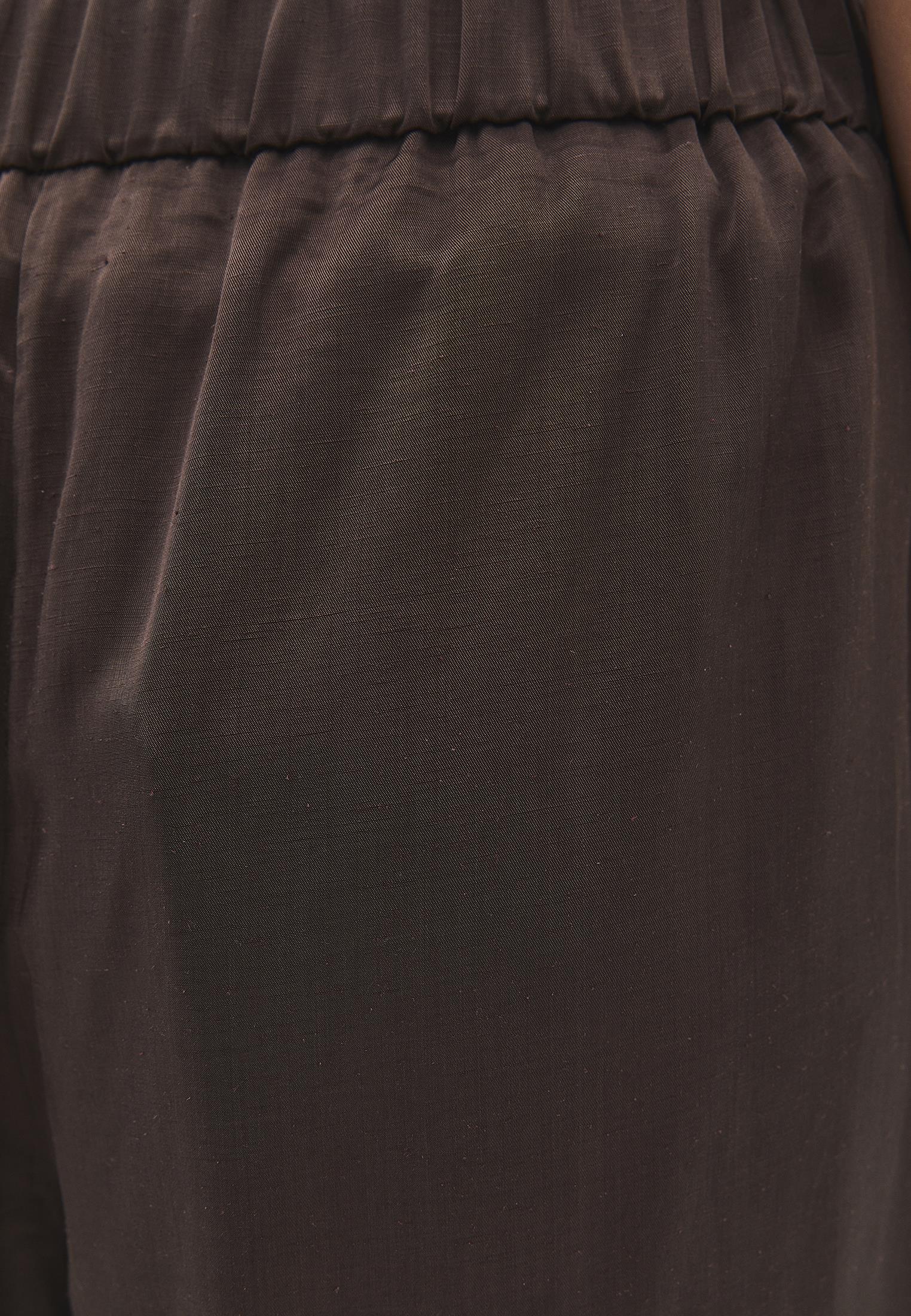 High Waist Wide Leg Loose Leg Trousers - CHOCOLATE BROWN