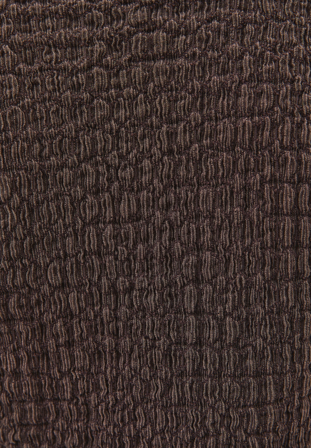 V Neck Blouse Without Sleeve Detail - CHOCOLATE BROWN