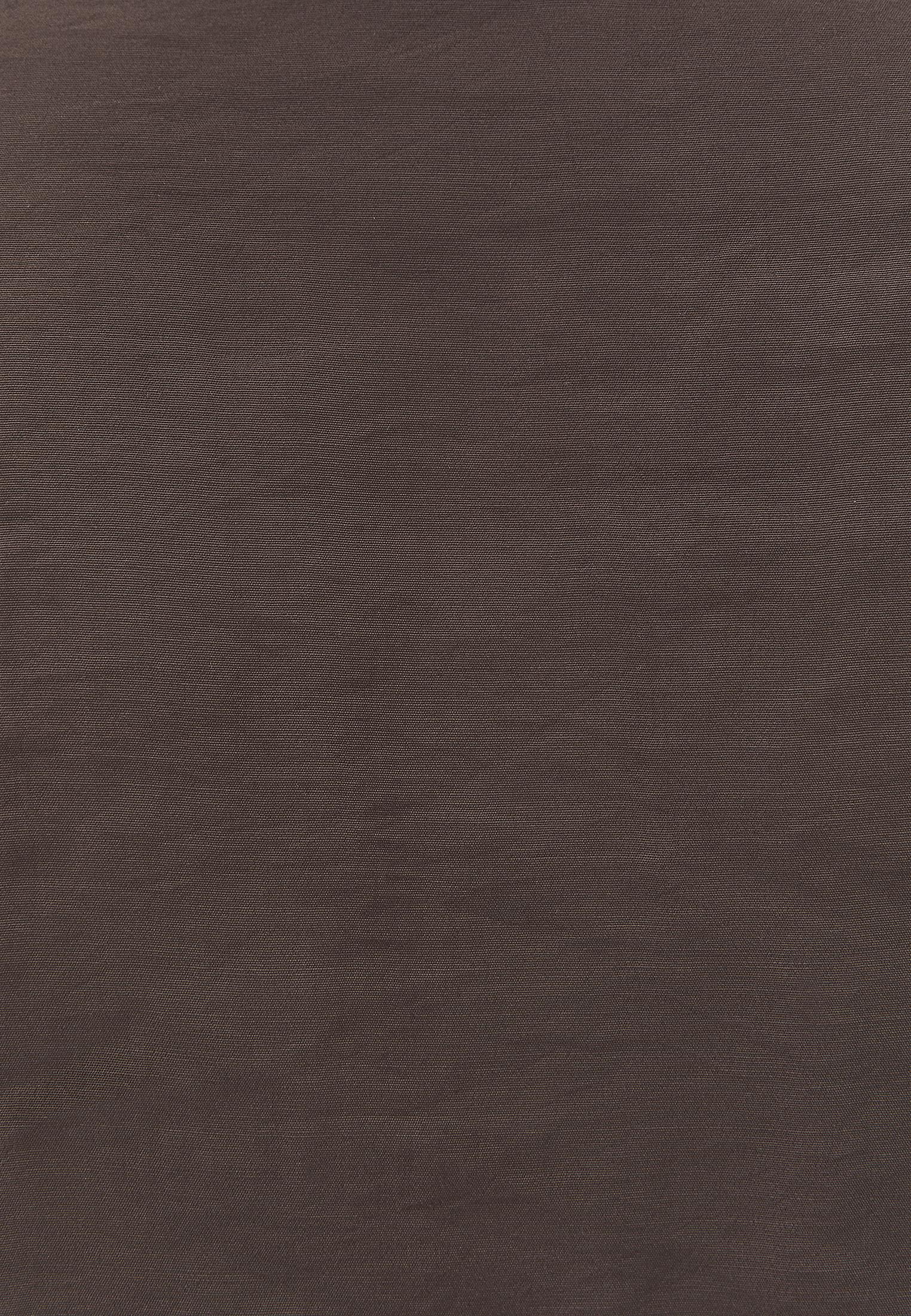 Tunic Cut Shirt With Button Details - CHOCOLATE BROWN