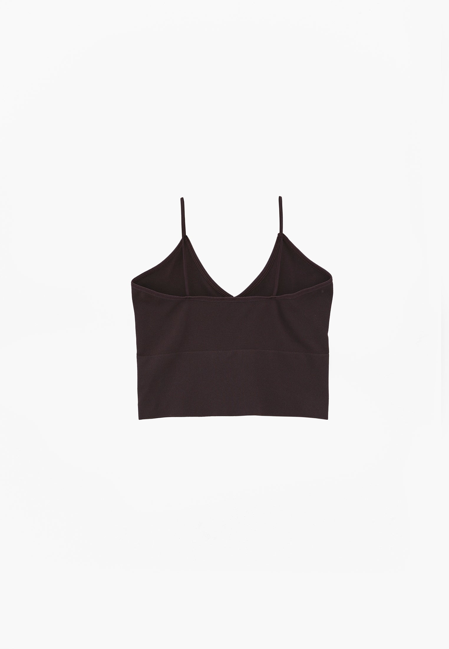 V Neck Tank Top - CHOCOLATE BROWN