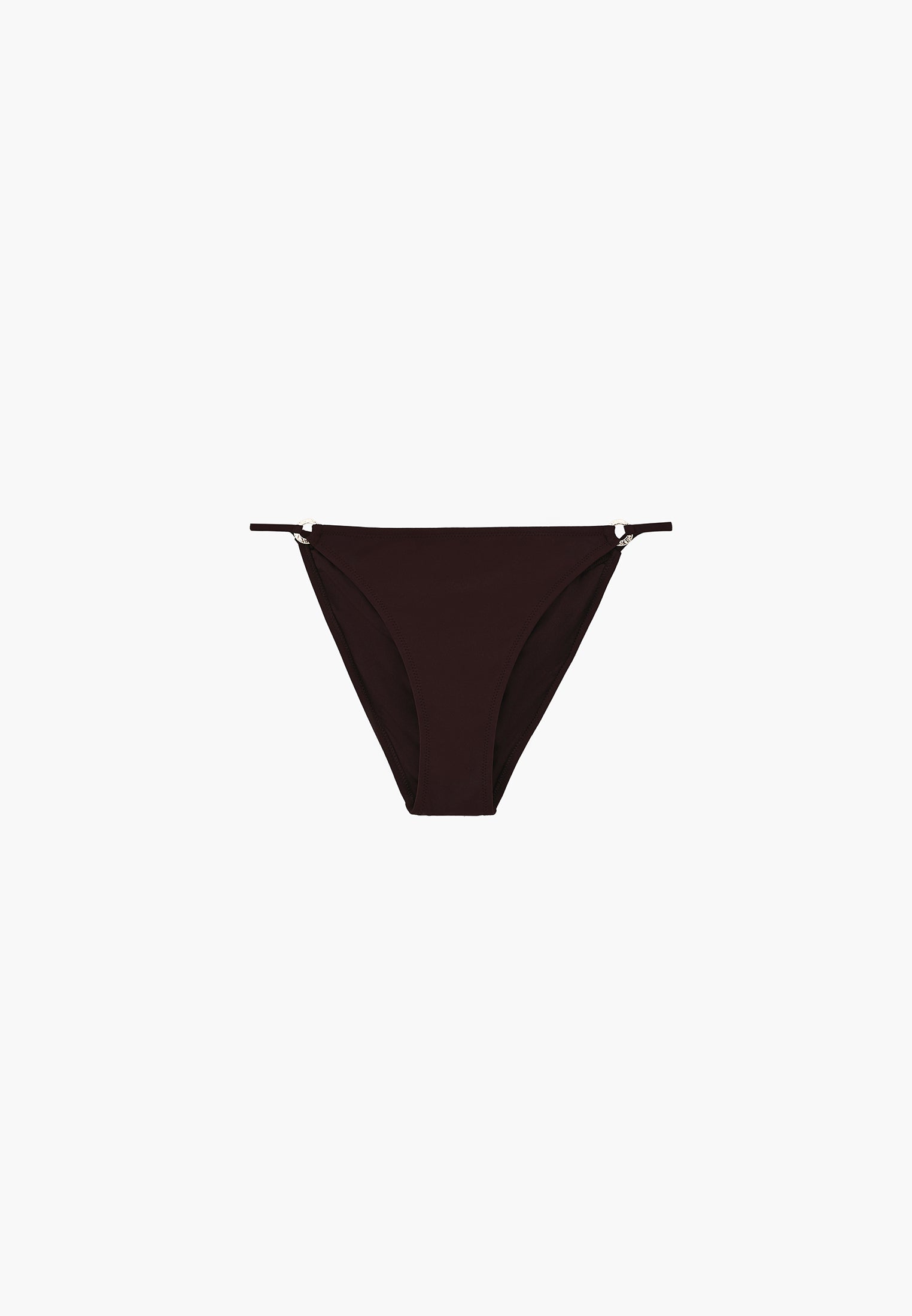 Bikini Bottom With Buckle Detail - CHOCOLATE PLUM