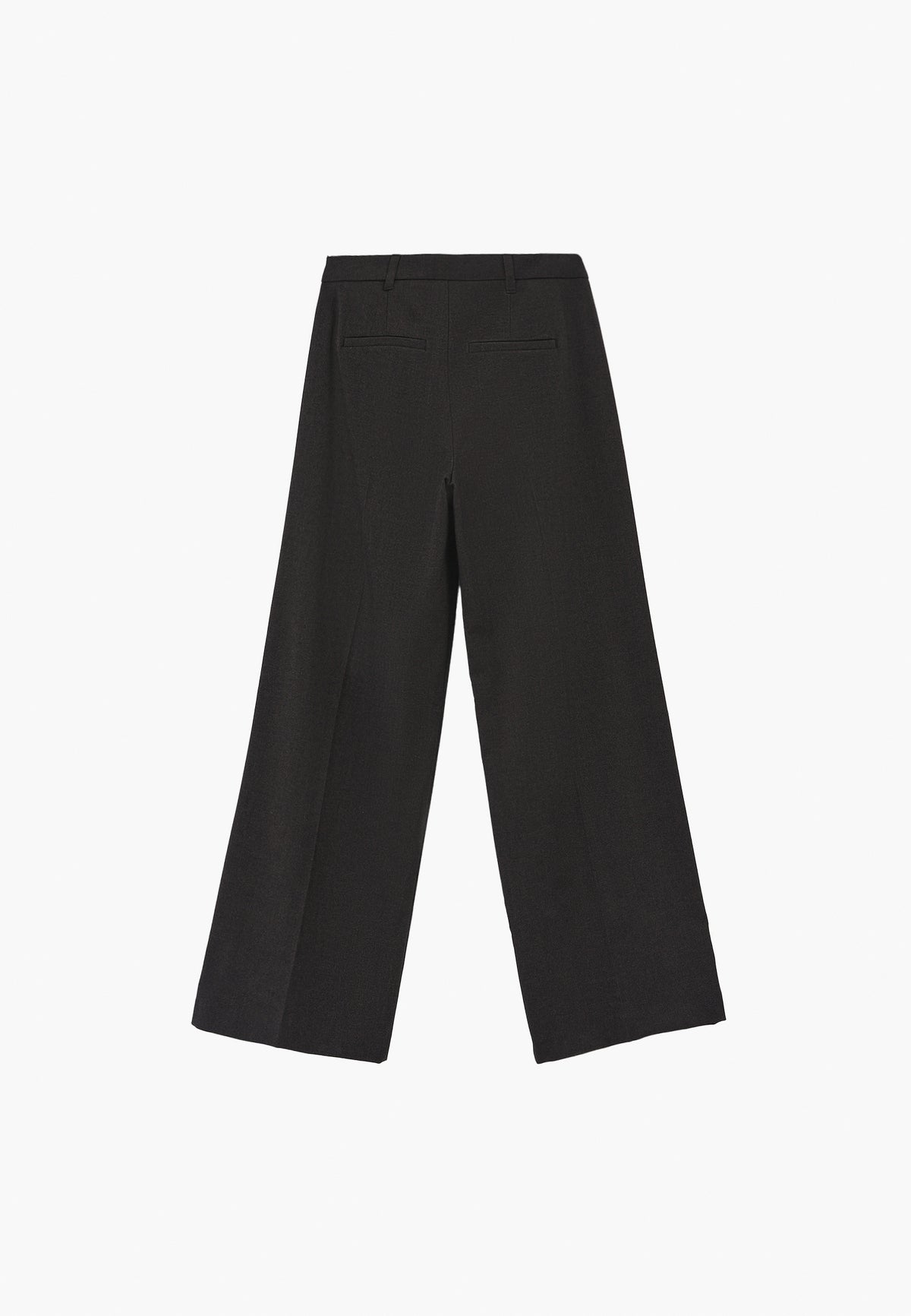 High Waist Wide Leg Pants - CHOCOLATE PLUM