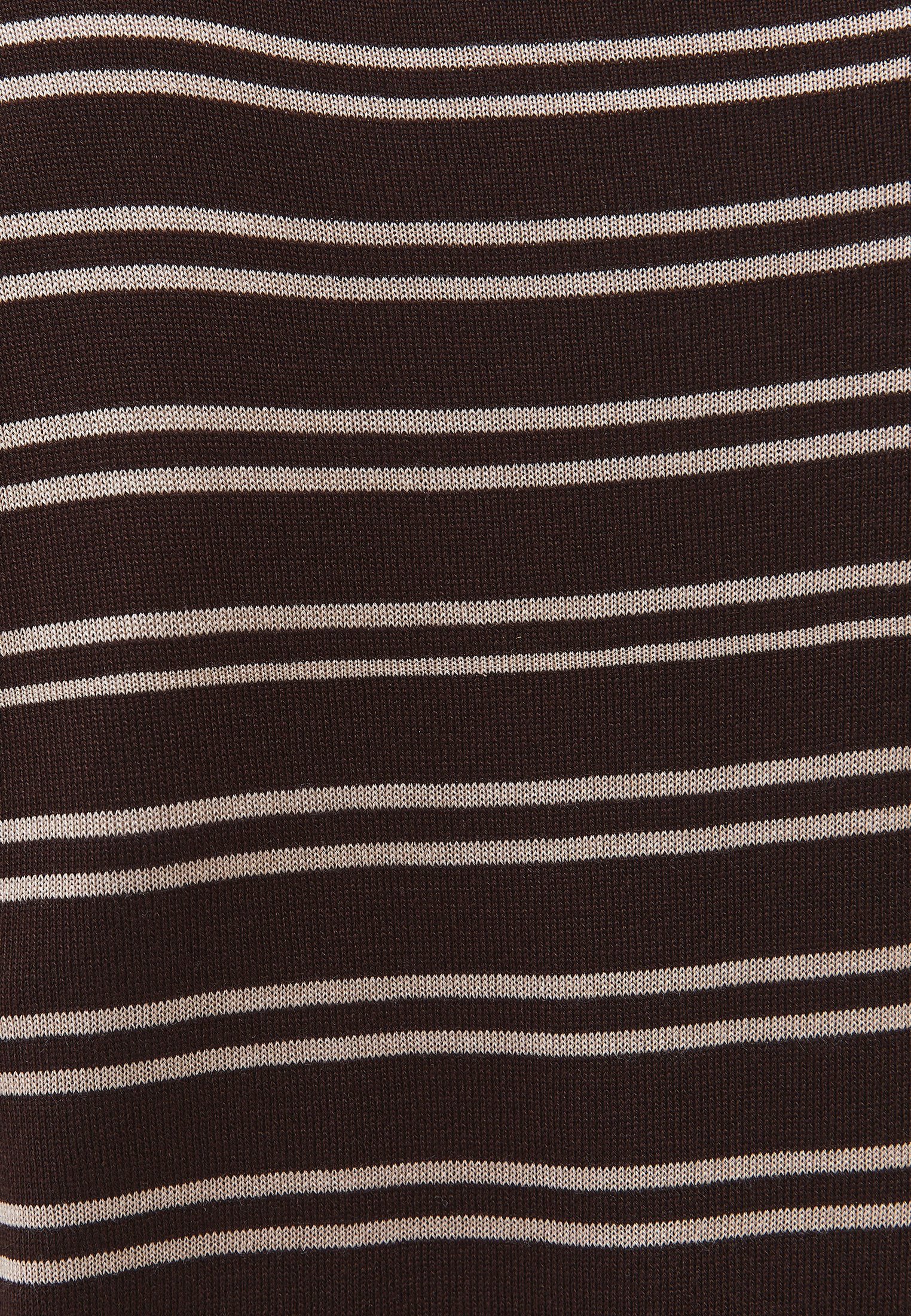 Boat Neck Knit Sweater - CHOCOLATE TORTE STRIPE