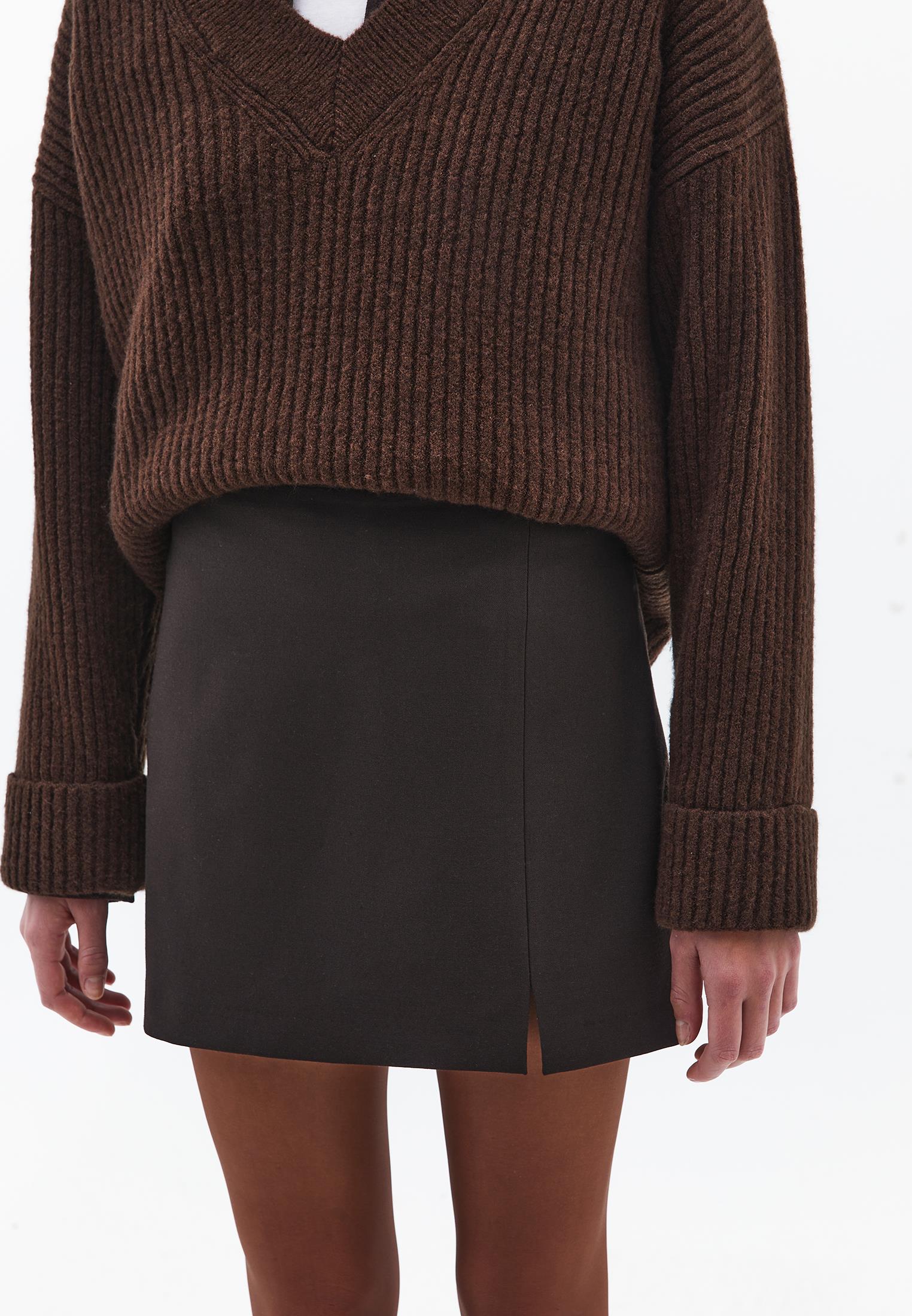 Ultra High Waist Zip Detailed Short Shorts - CHOCOLATE TORTE