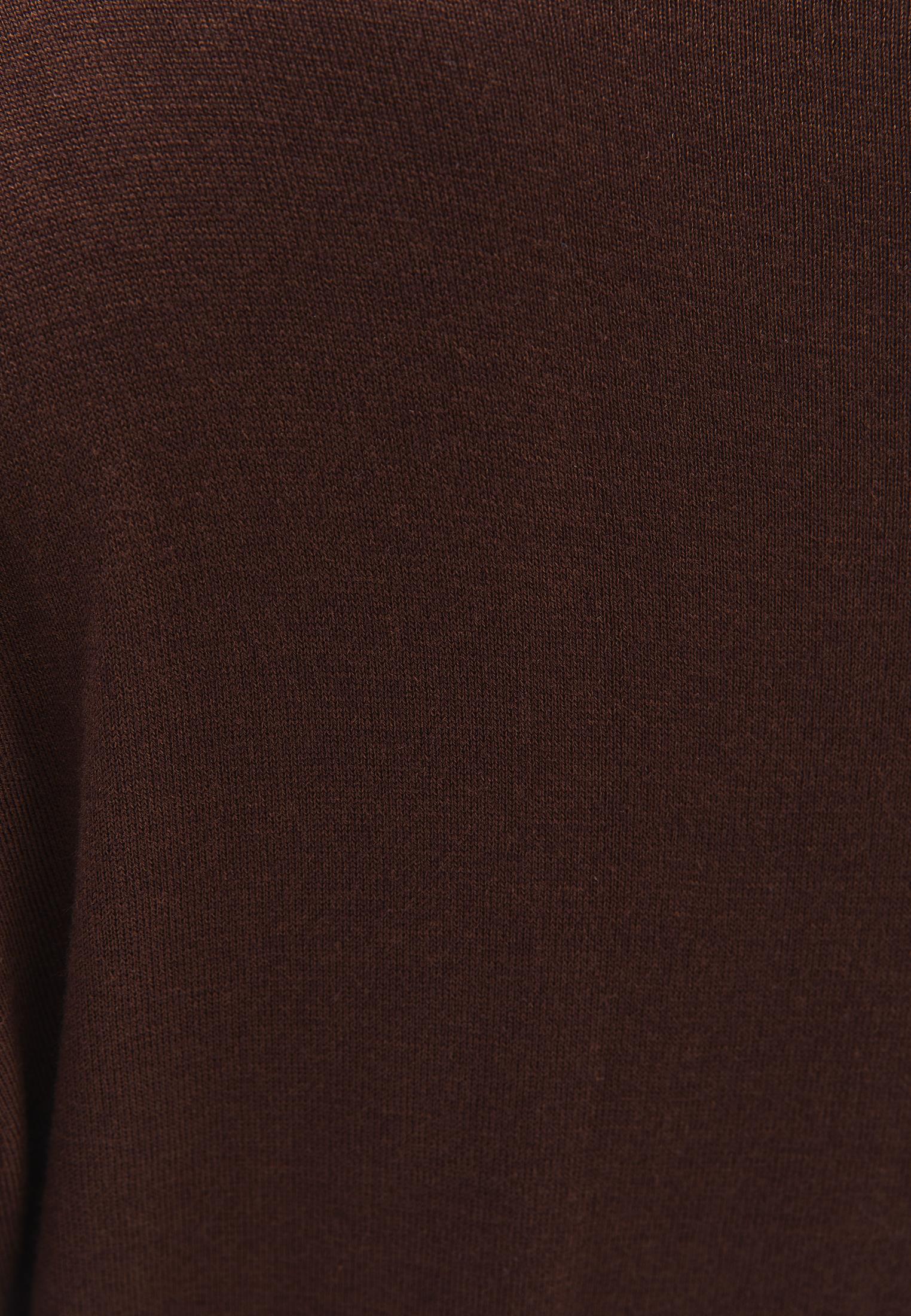 Viscose Boat Neck Sweater - CHOCOLATE TORTE