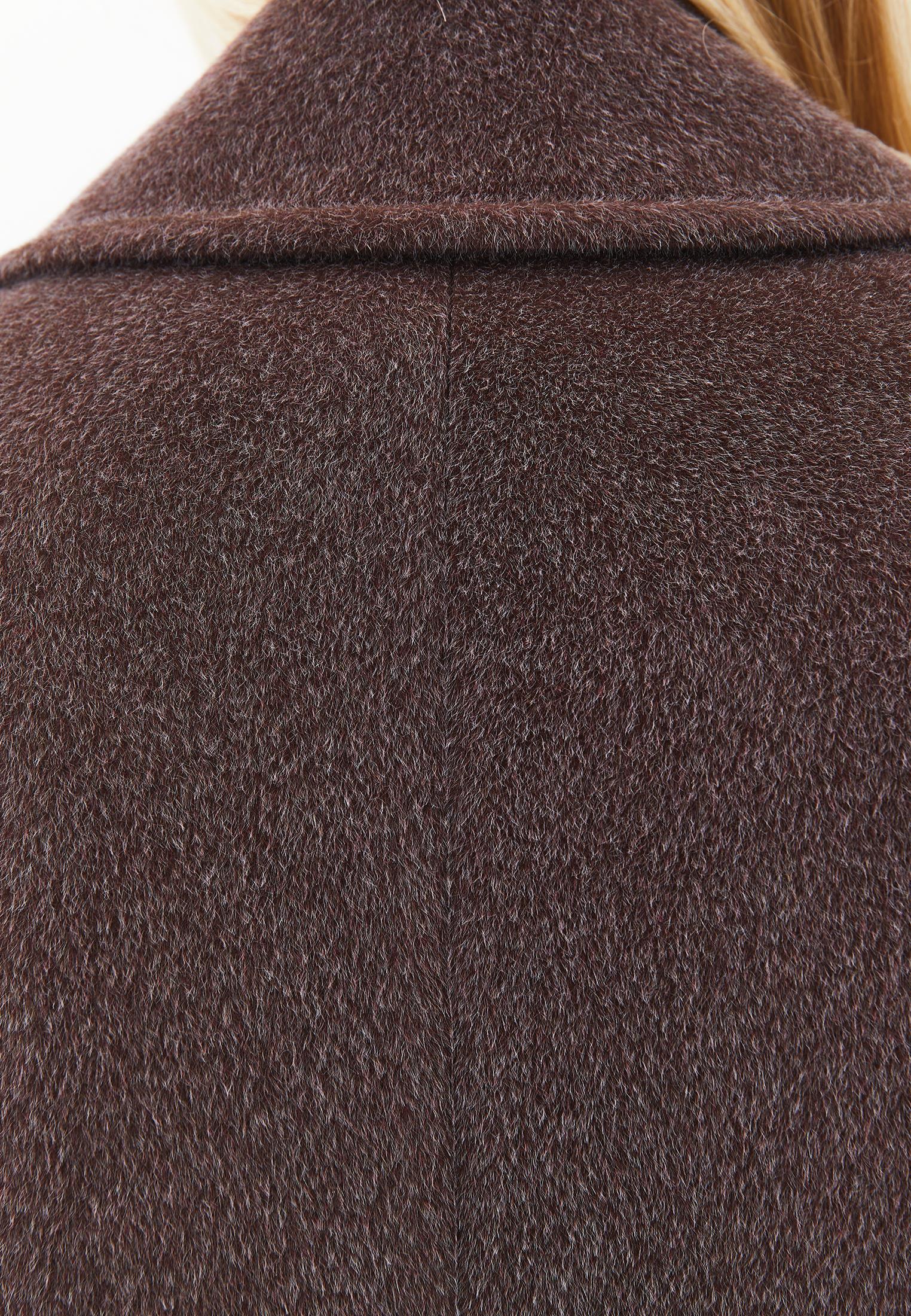 Double Breasted Collar Button Detailed Coat - CHOCOLATE TORTE