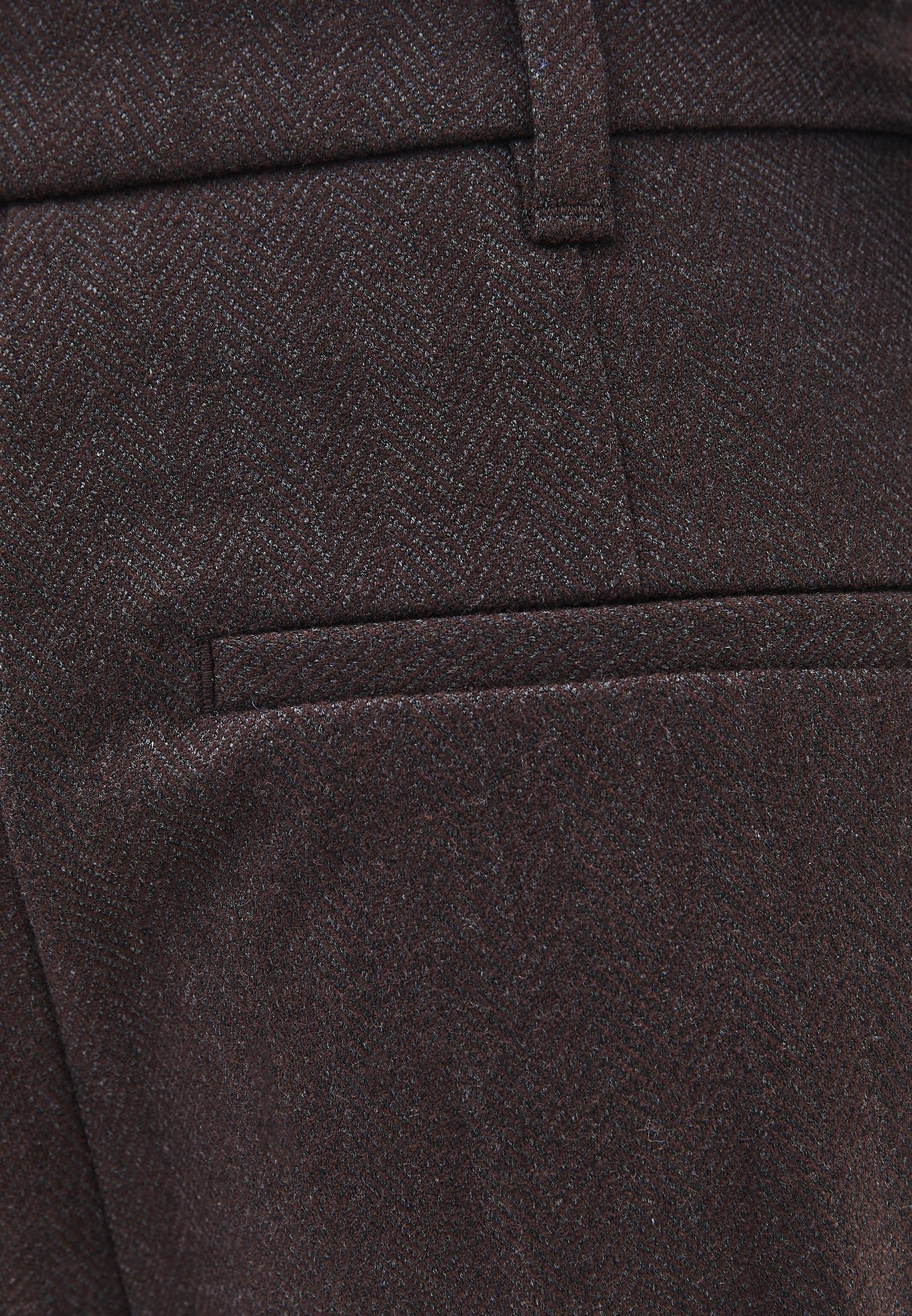 Pleated Wide Leg Trousers - CHOCOLATE TORTE
