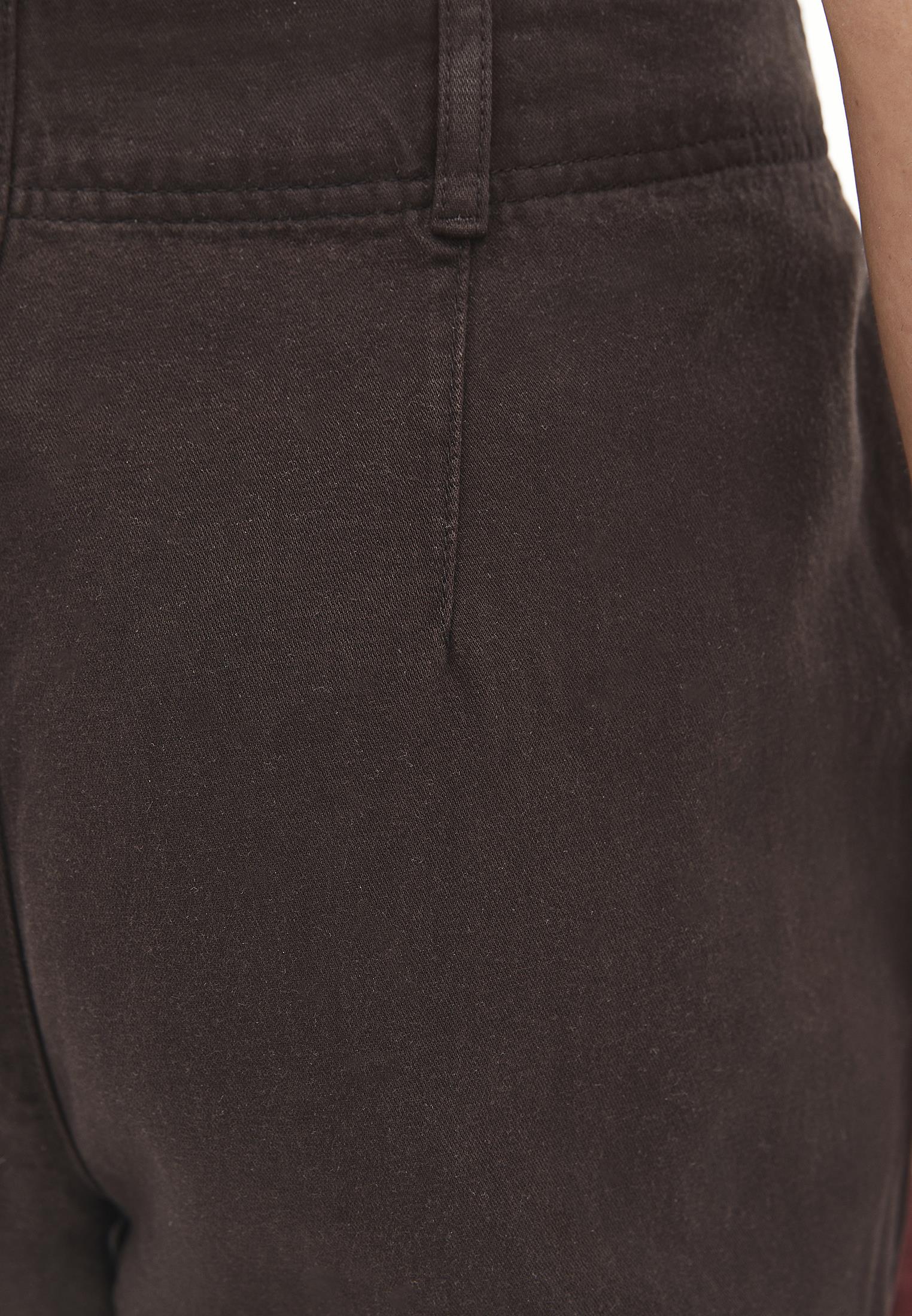 High Waist Wide Leg Woven Pants - CHOCOLATE TORTE
