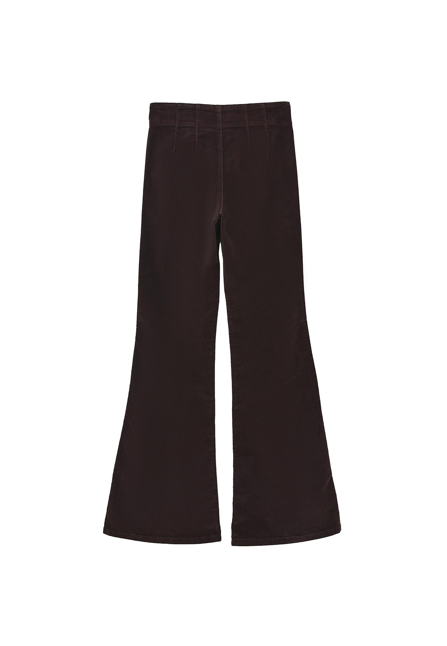 Spanish Leg Corduroy Pants - CHOCOLATE TORTE
