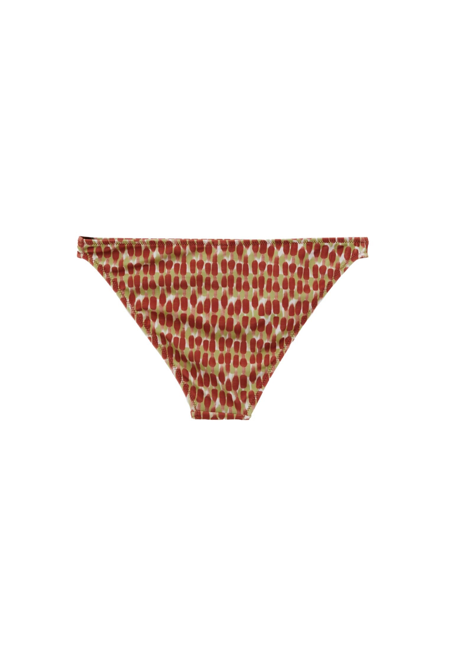 Low Waist Printed Bikini Bottom - COLOR COMB