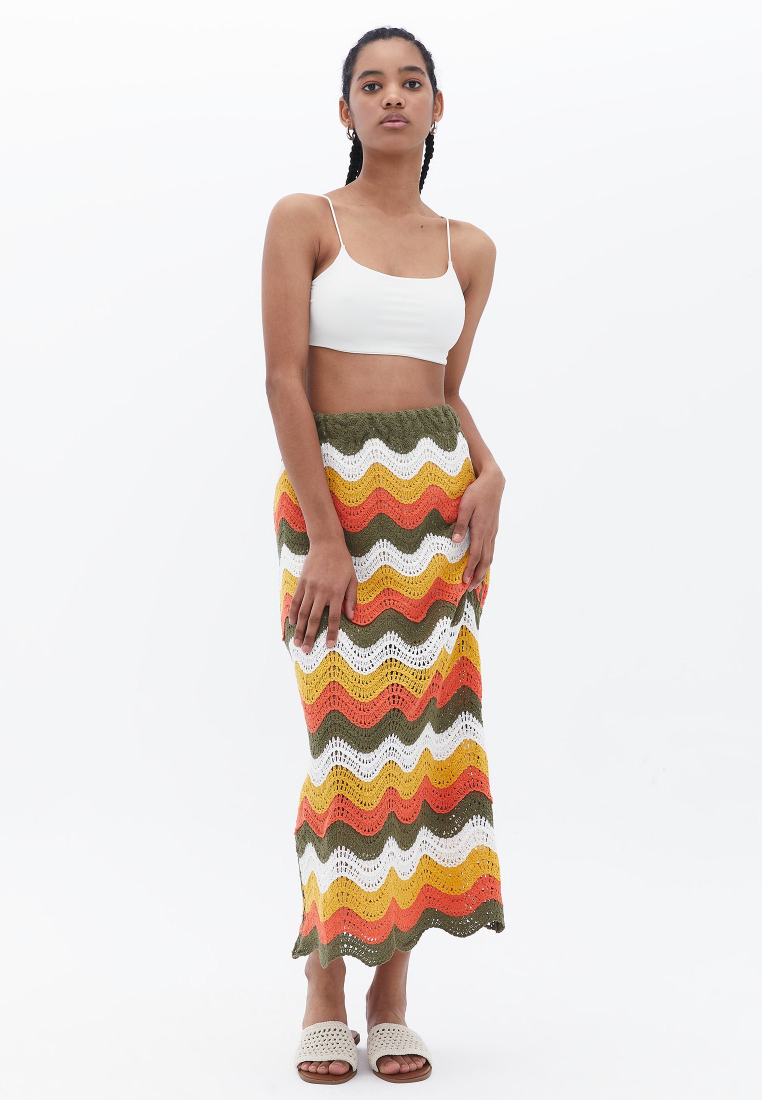 Long Slim Skirt - COLOR MIX