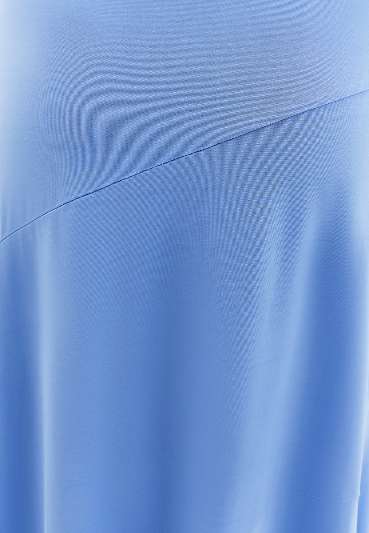 Long Skirt With Cut A-Shape - CORNFLOWER