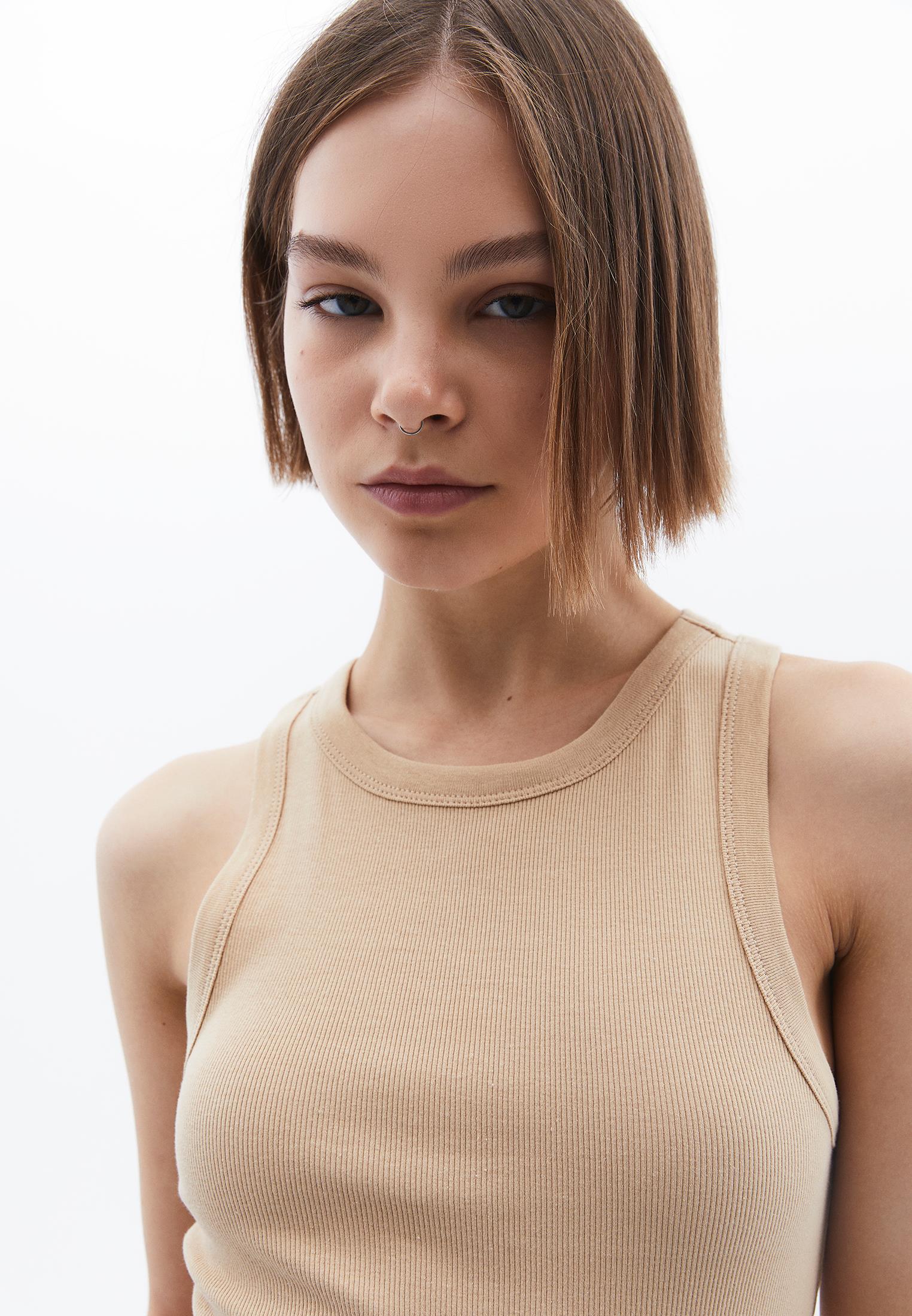 Crew Neck Bodycon Tank Top - CURDS WHEY