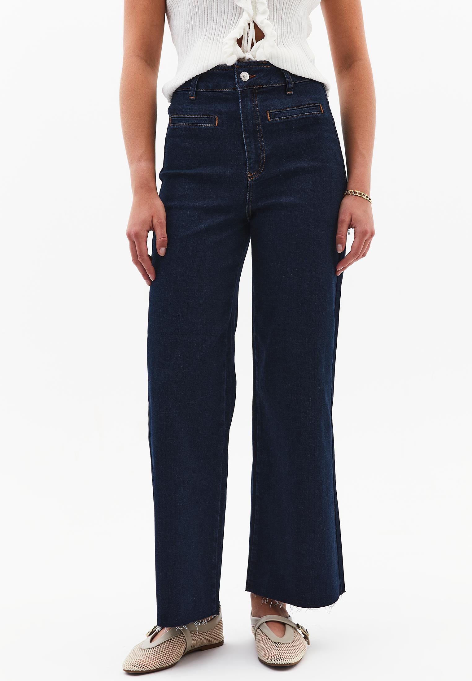 Pants - DARK BLUE DENIM