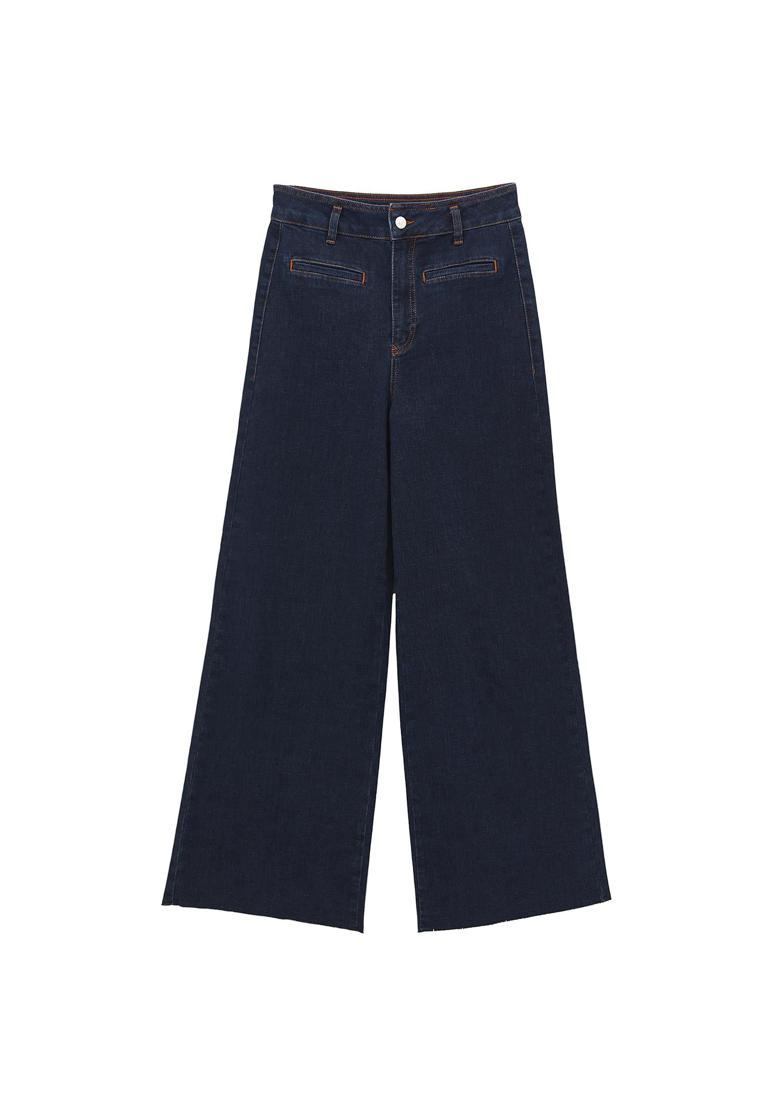 Pants - DARK BLUE DENIM