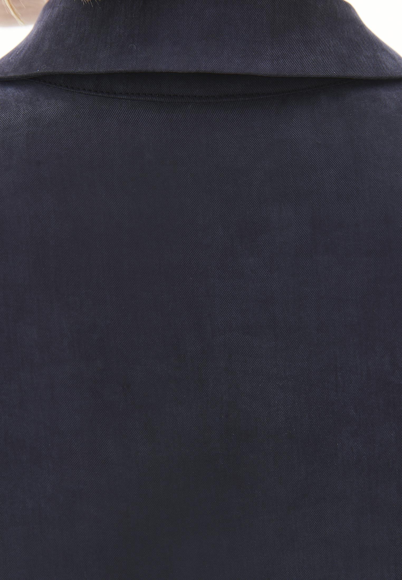 Long Sleeve Loose Shirt - DARK NAVY