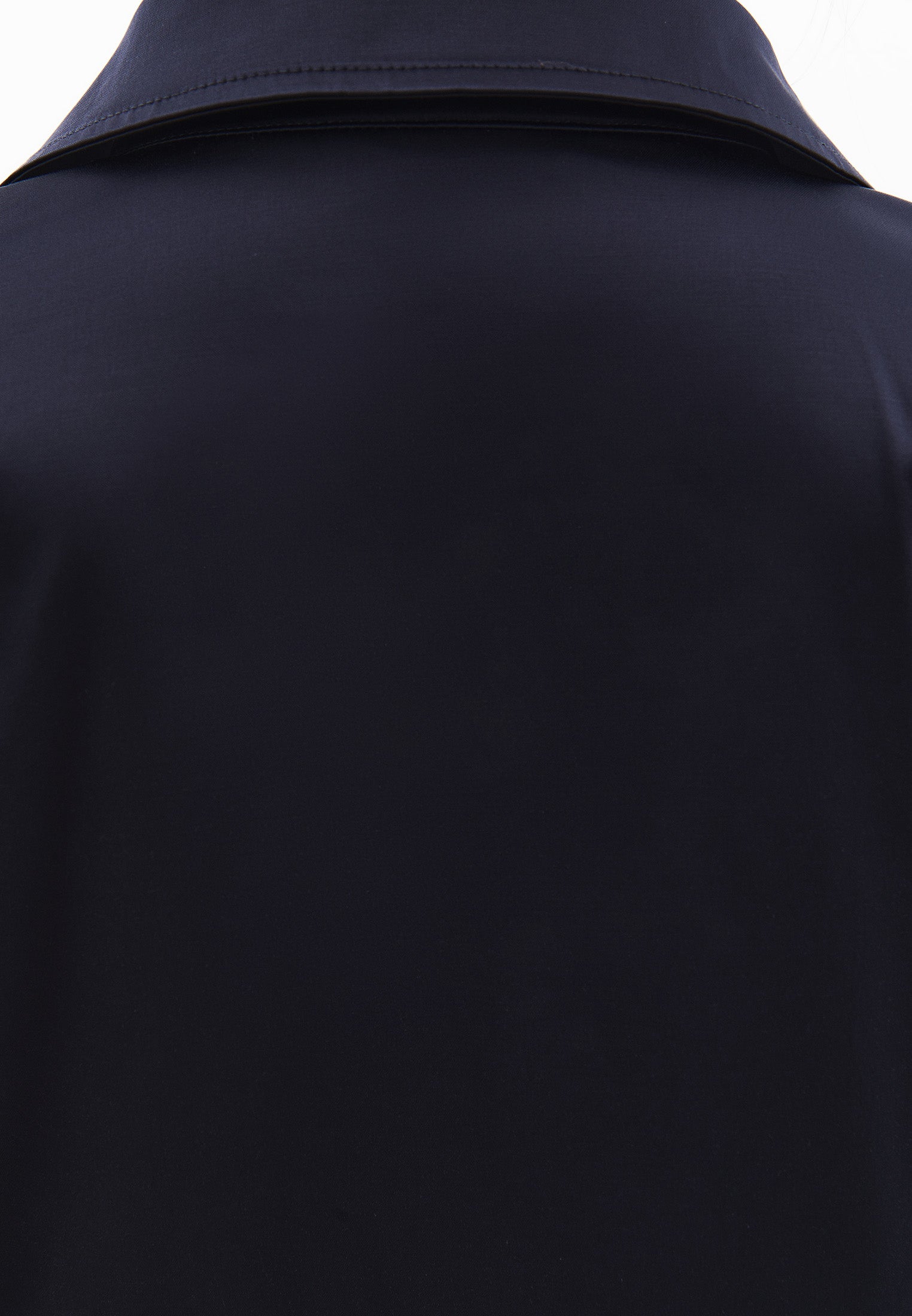Oversize Pocket Detailed Cropped Shirt - DARK NAVY