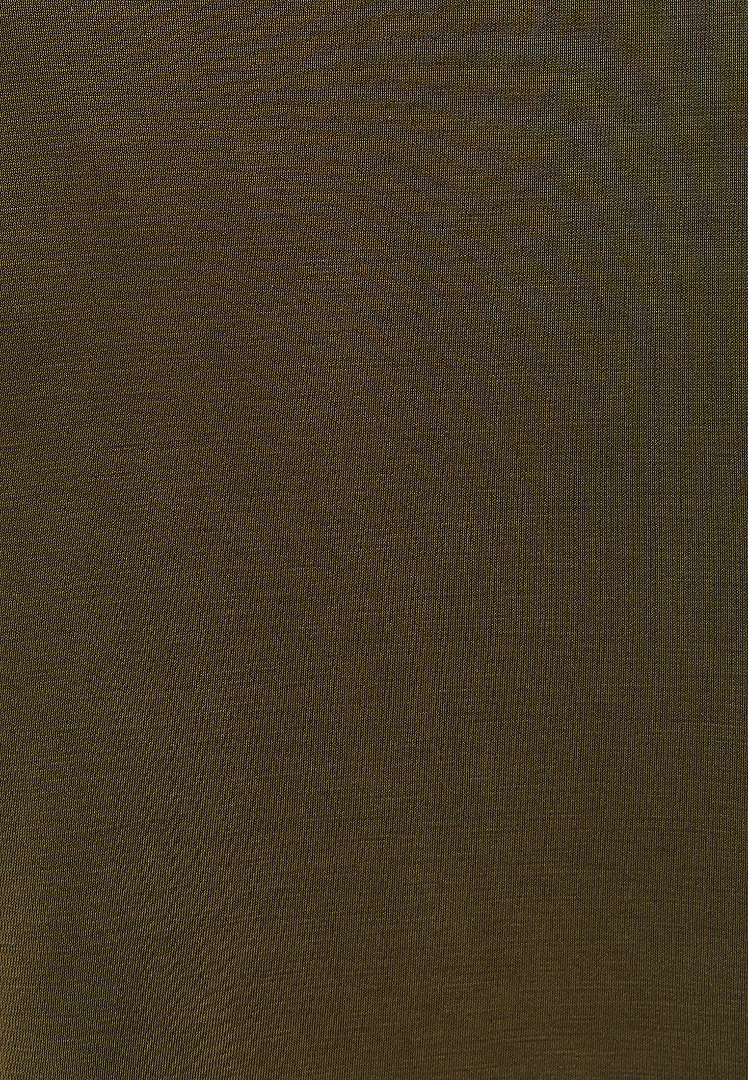 Polo Neck Oversize Sweatshirt - DARK OLIVE