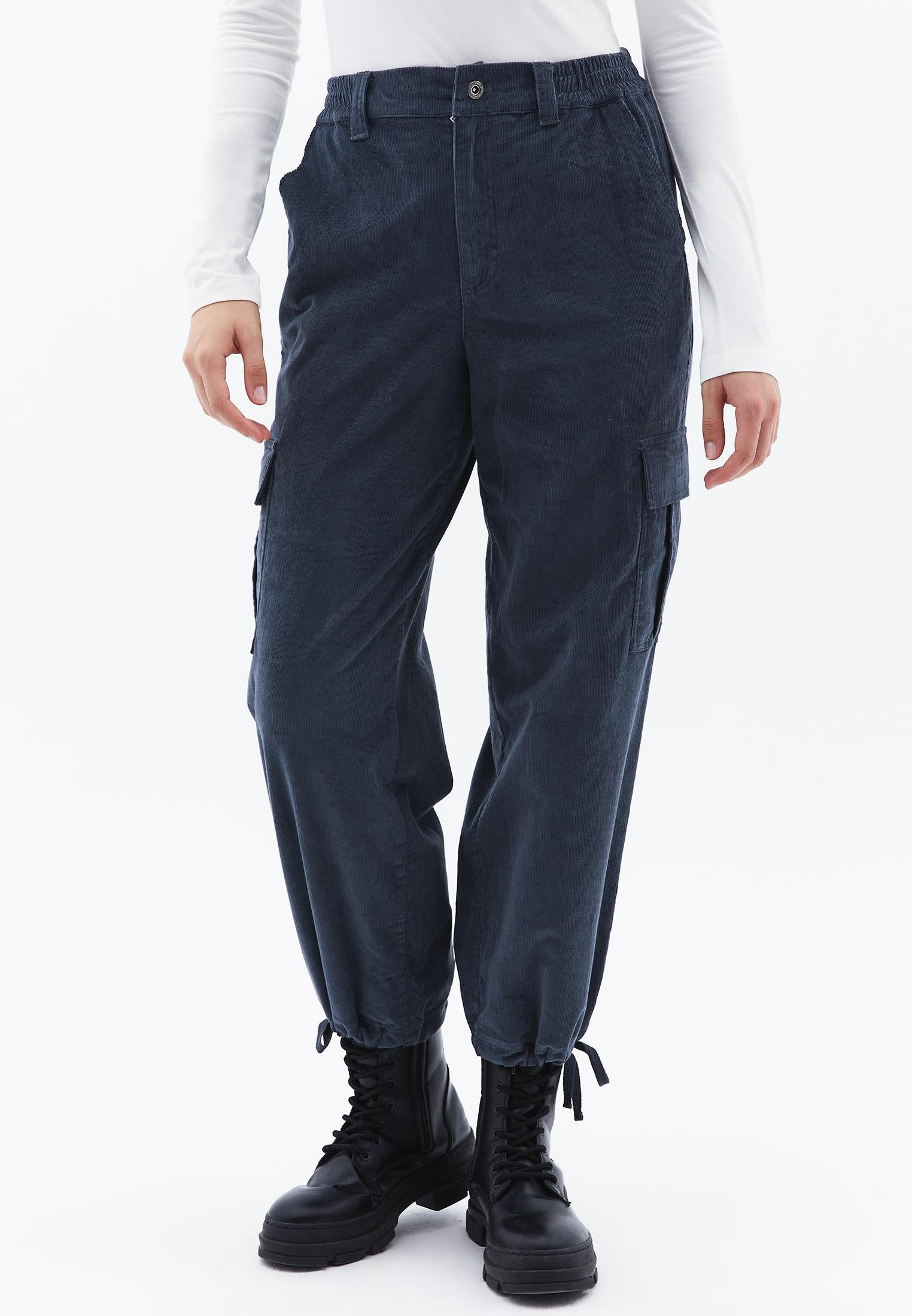 High Waist Jogger Cargo Pants - DARK SLATE