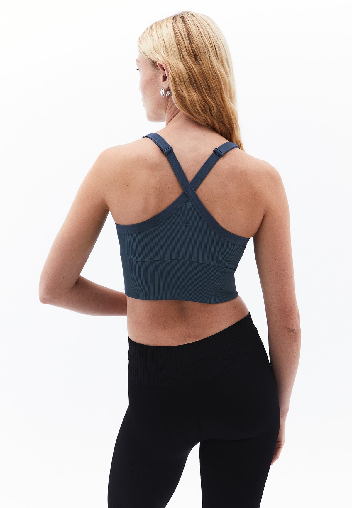 Halter Neck Cropped Top - DARK SLATE